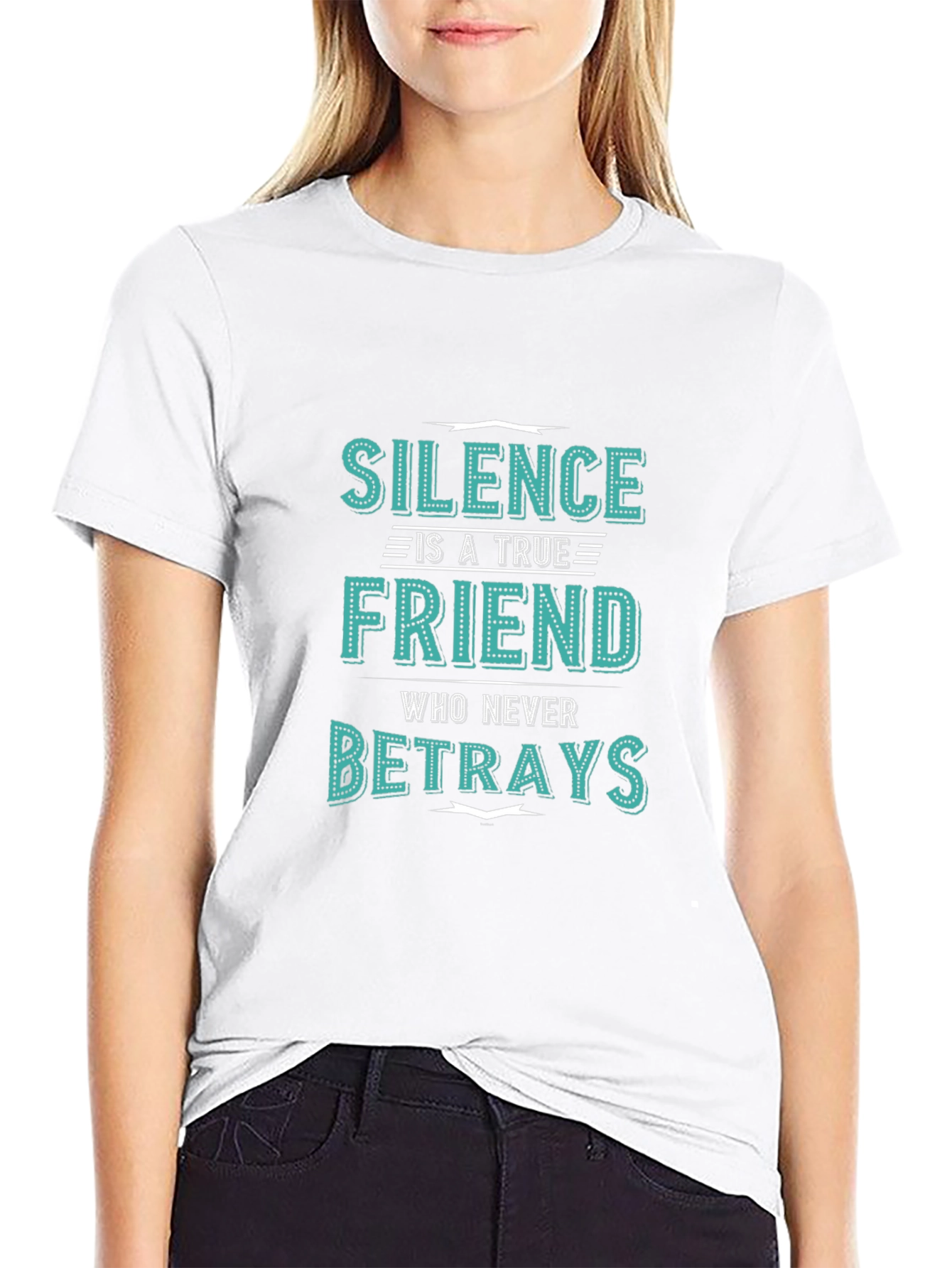 Silence is a True Friend Mens Graphic T-Shirt