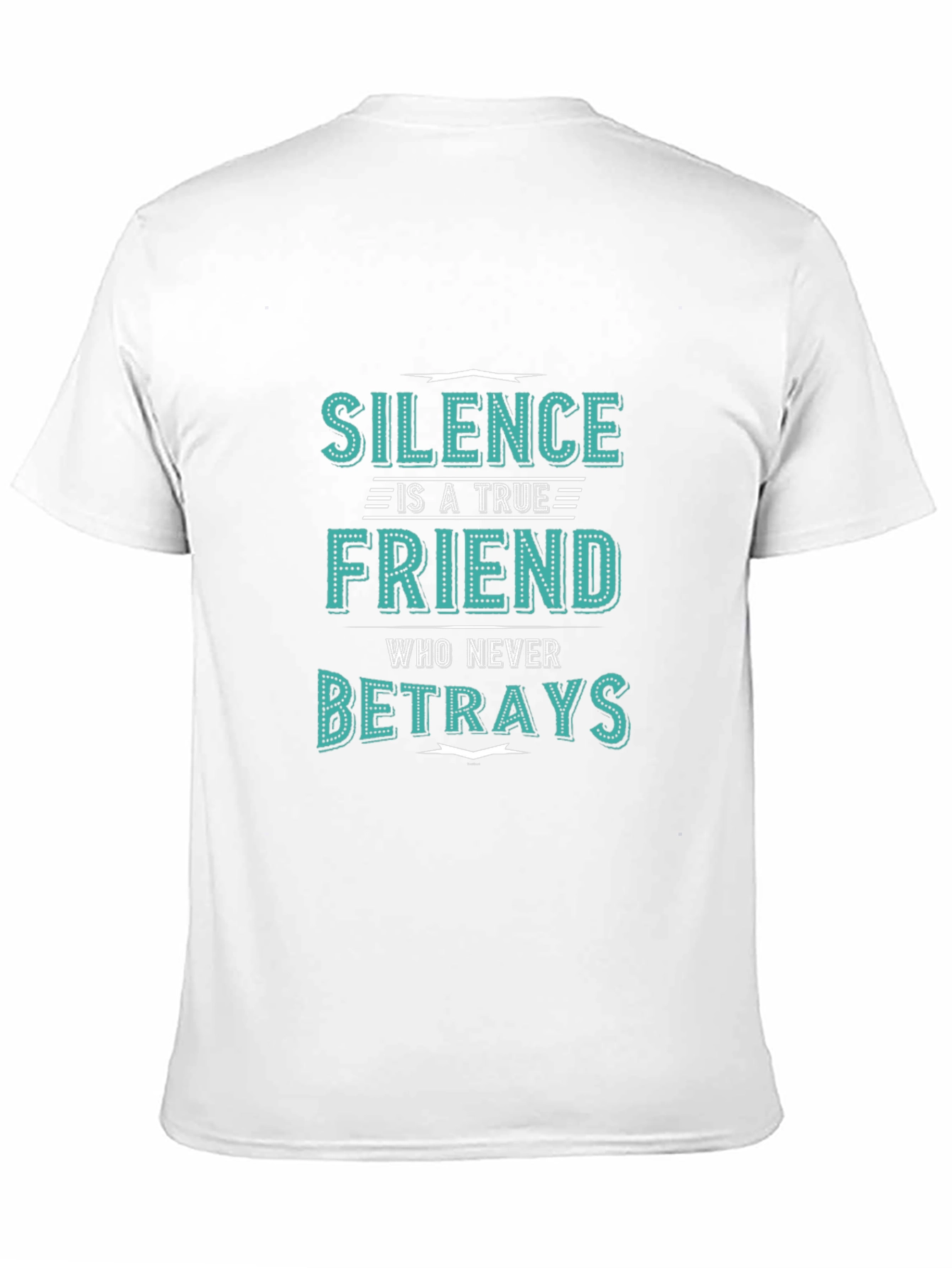 Silence is a True Friend Mens Graphic T-Shirt