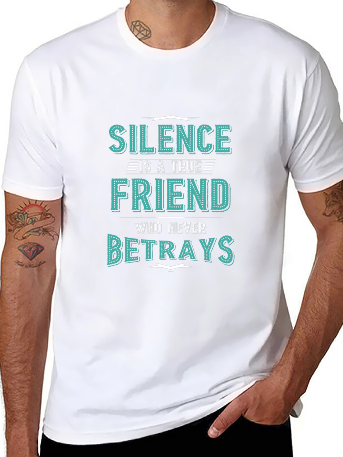 Silence is a True Friend Mens Graphic T-Shirt