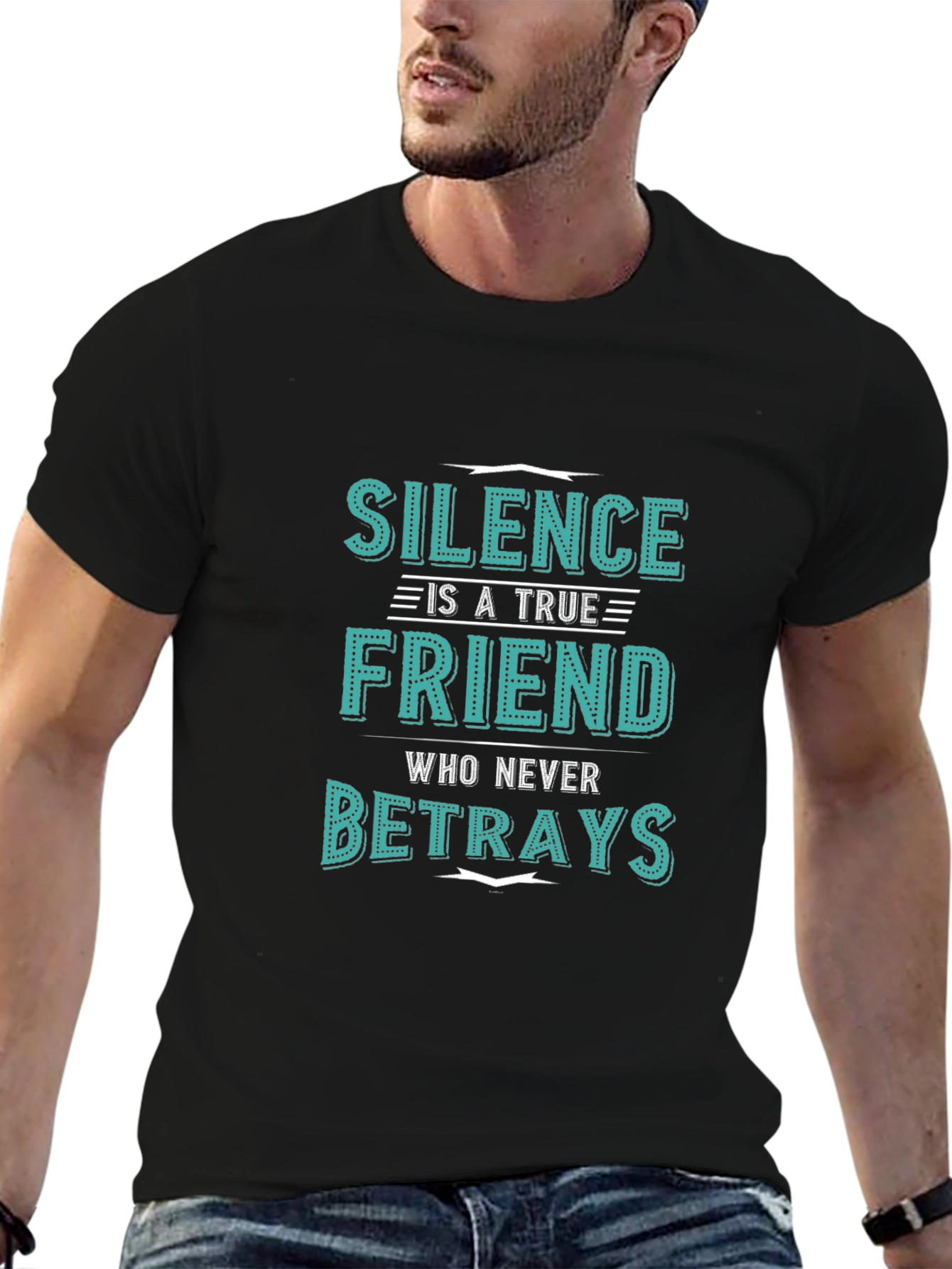 Silence is a True Friend Mens Graphic T-Shirt