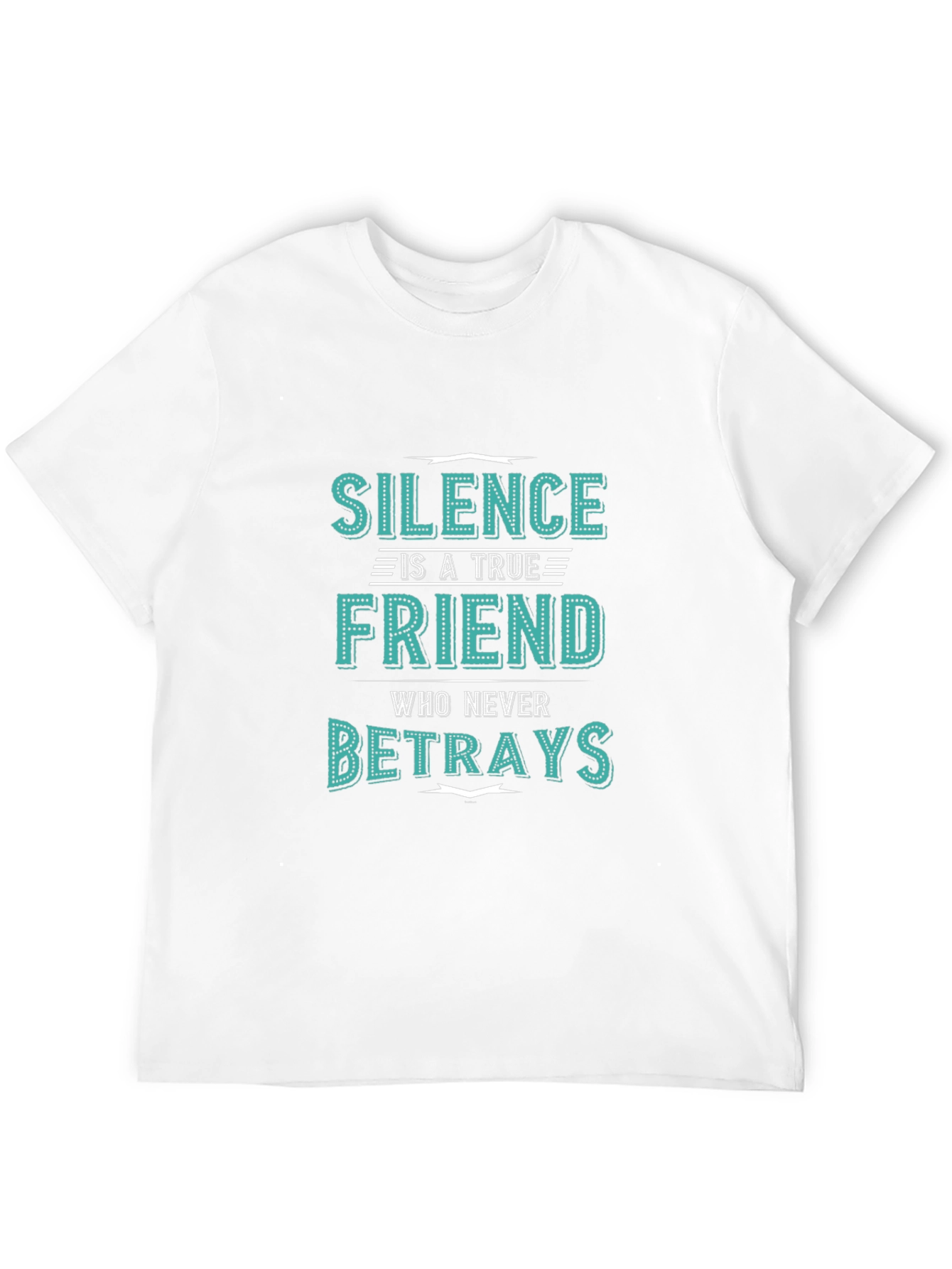 Silence is a True Friend Mens Graphic T-Shirt