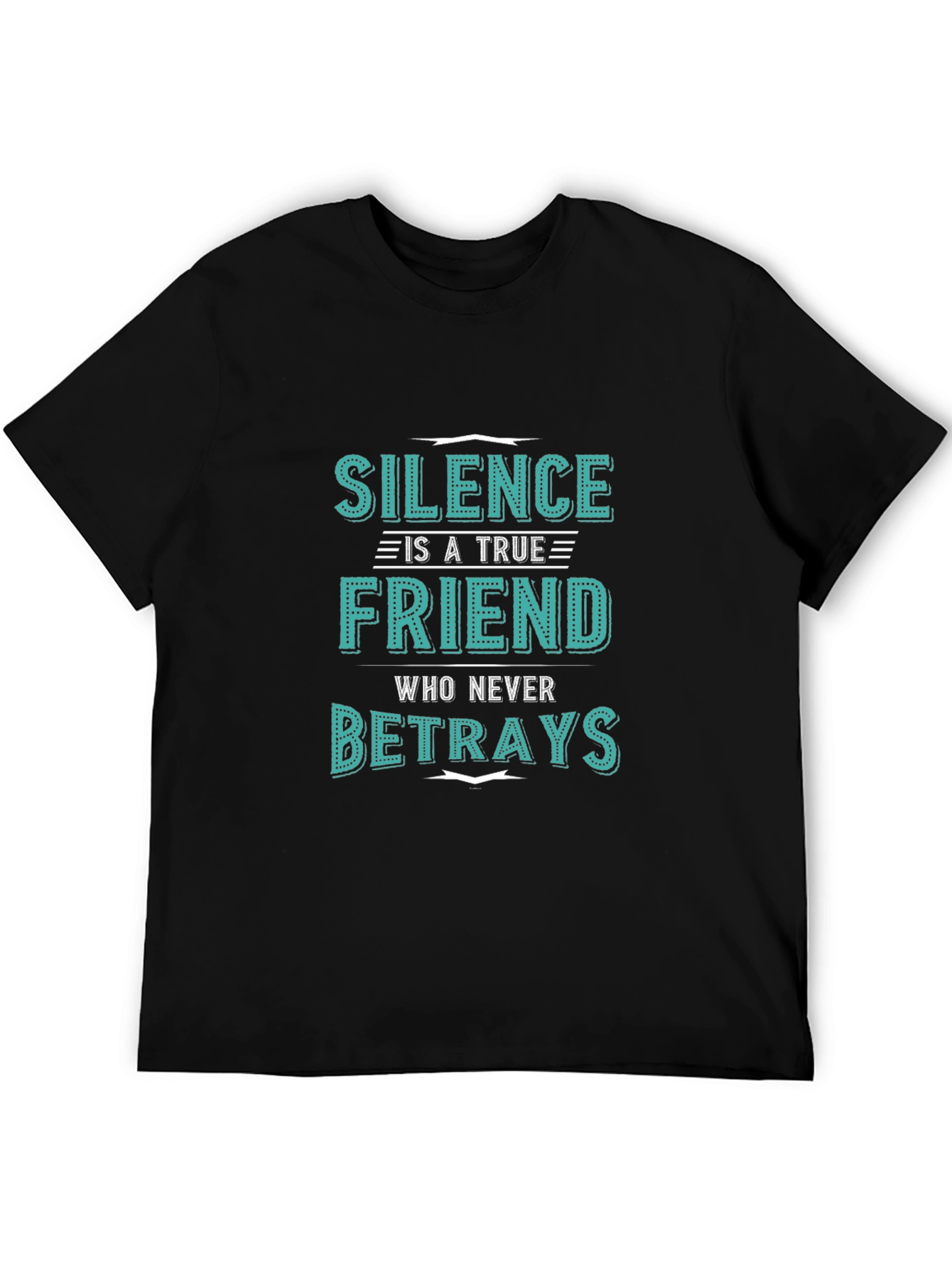 Silence is a True Friend Mens Graphic T-Shirt