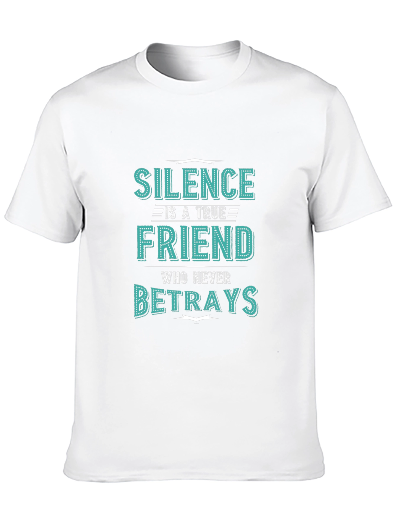 Silence is a True Friend Mens Graphic T-Shirt
