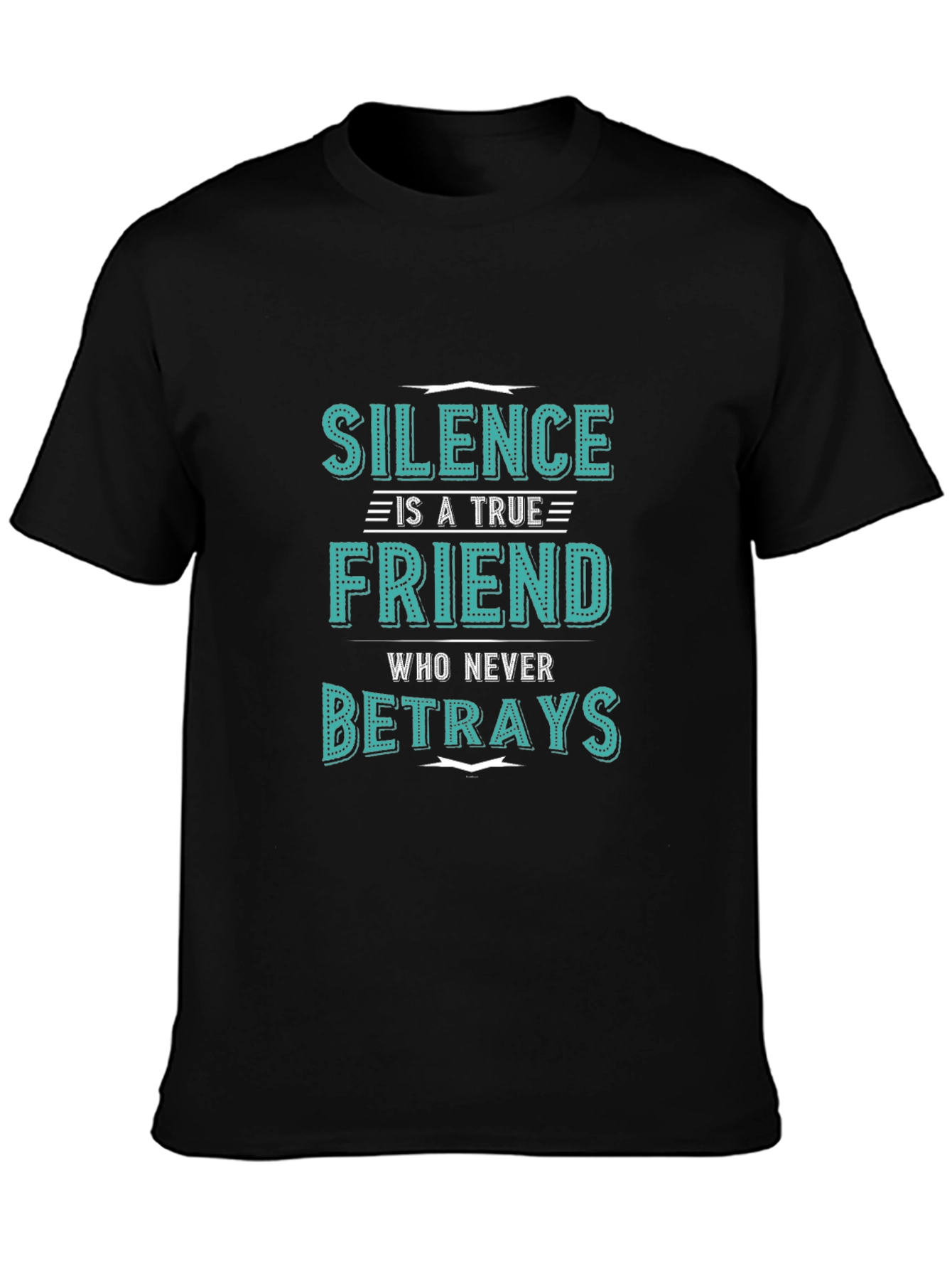 Silence is a True Friend Mens Graphic T-Shirt
