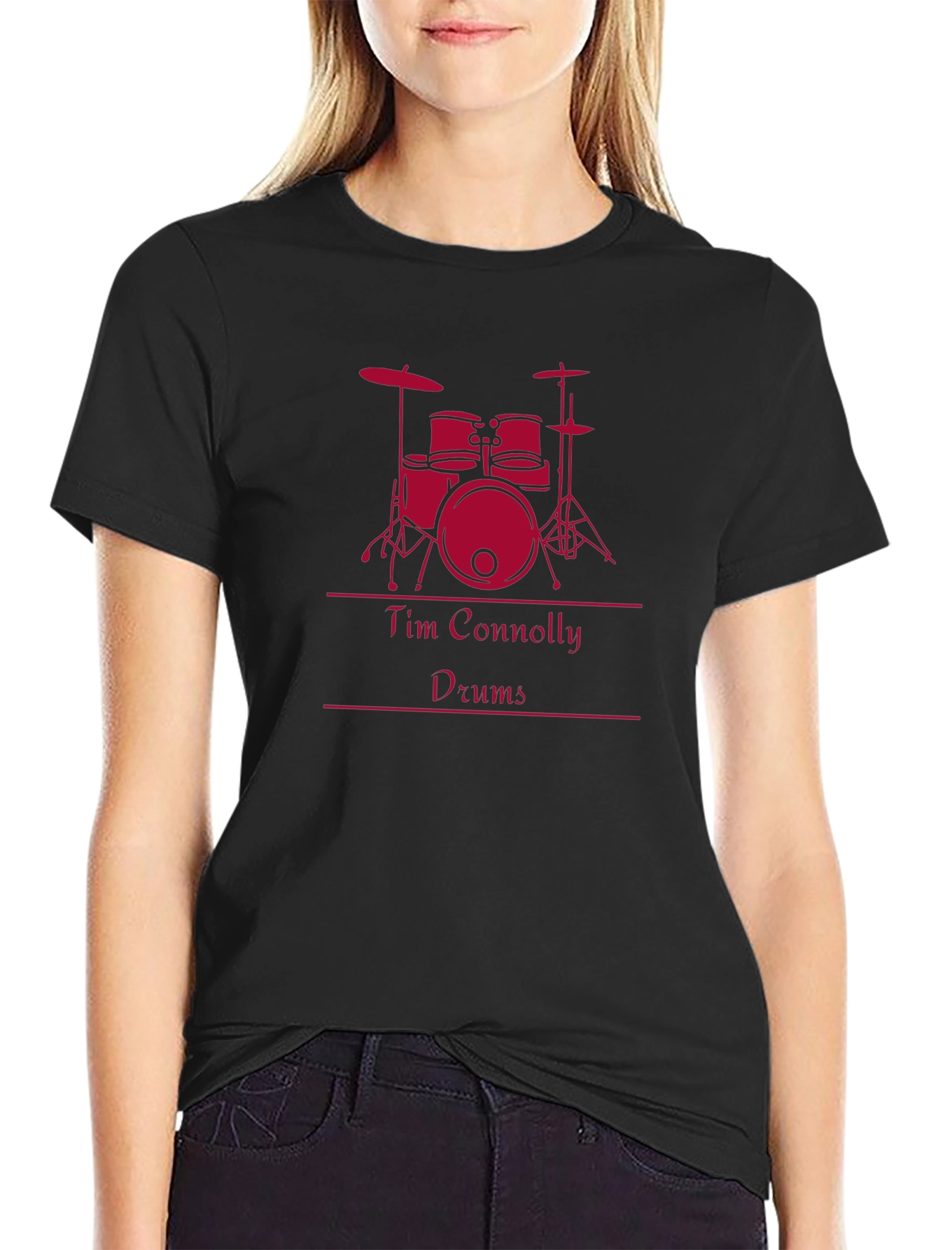 Tim Connolly Drums Black T-Shirt