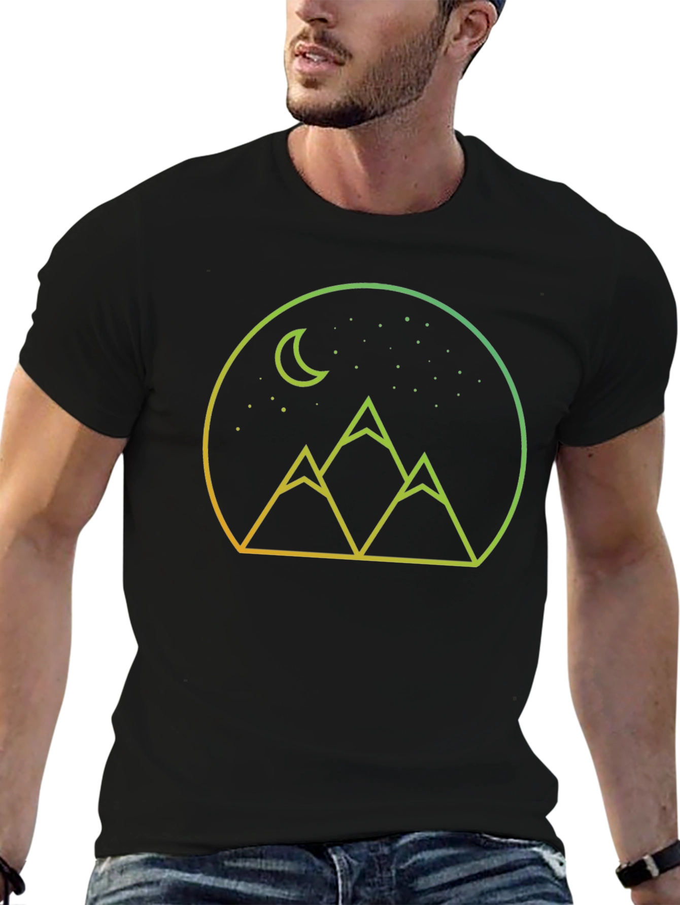 Mountain Moon Graphic Tee - Stylish Comfort