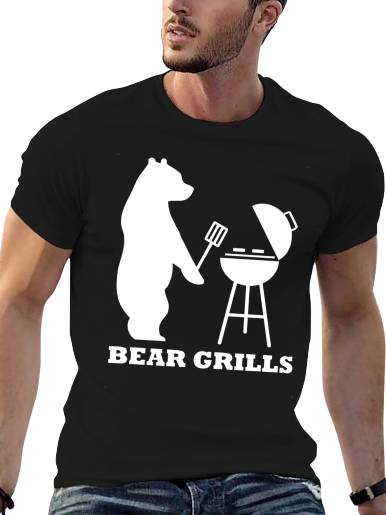 Bear Grills BBQ Graphic T-Shirt