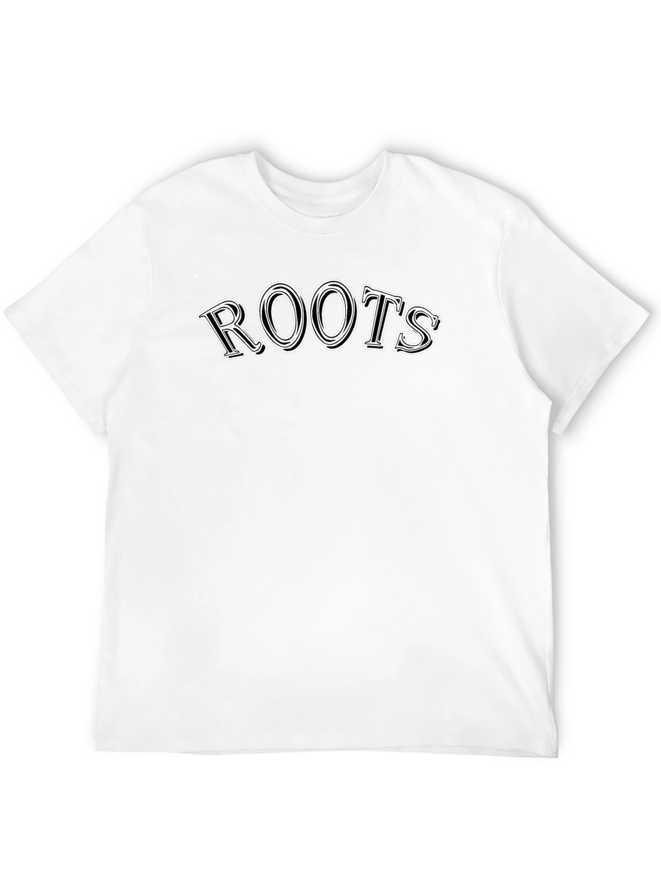 Roots Graphic Print Black T-Shirt