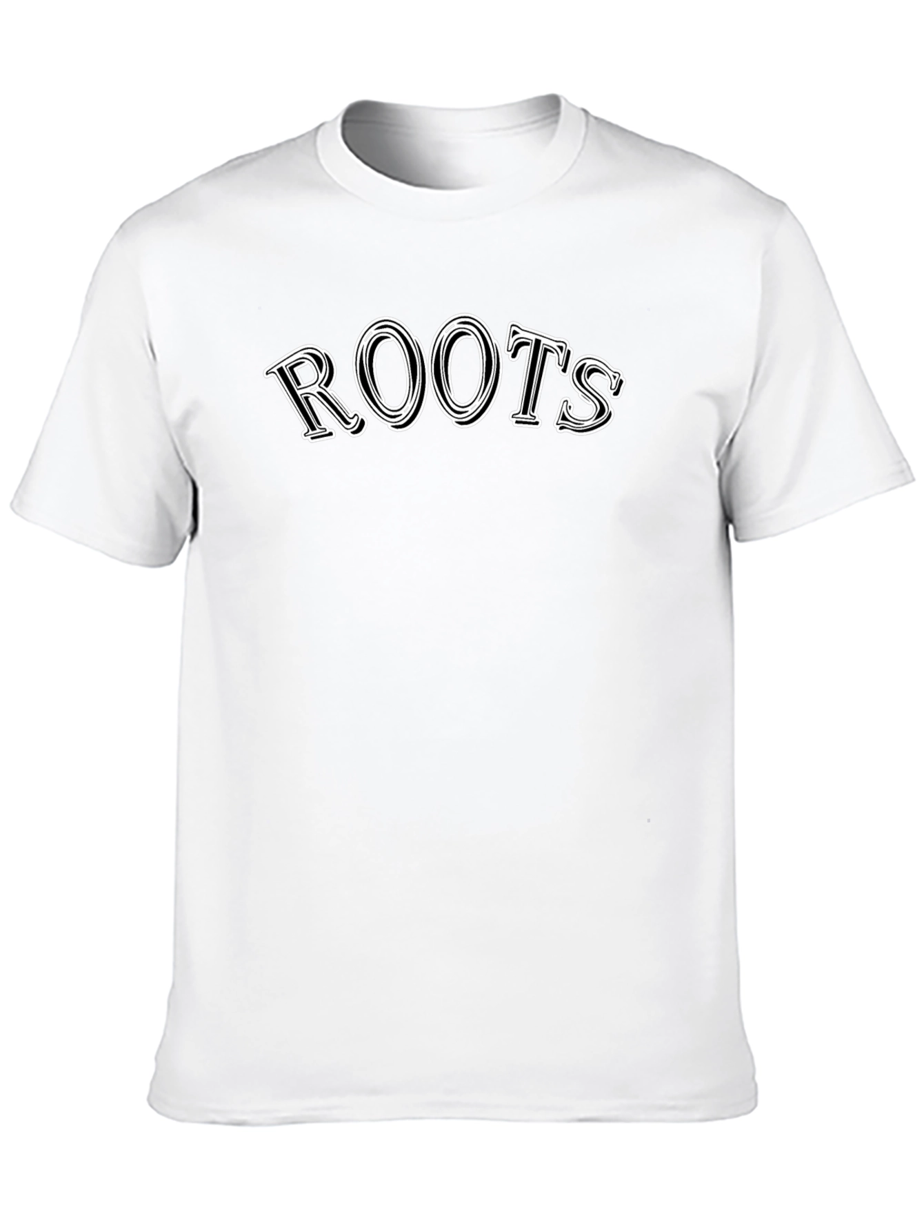 Roots Graphic Print Black T-Shirt