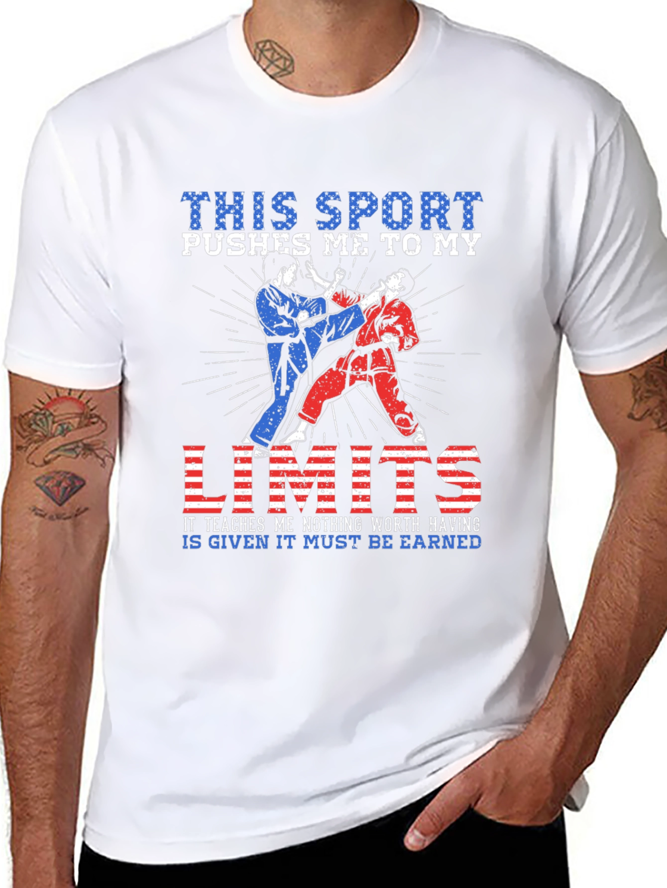Martial Arts T-Shirt - Pushes Me To My Limits