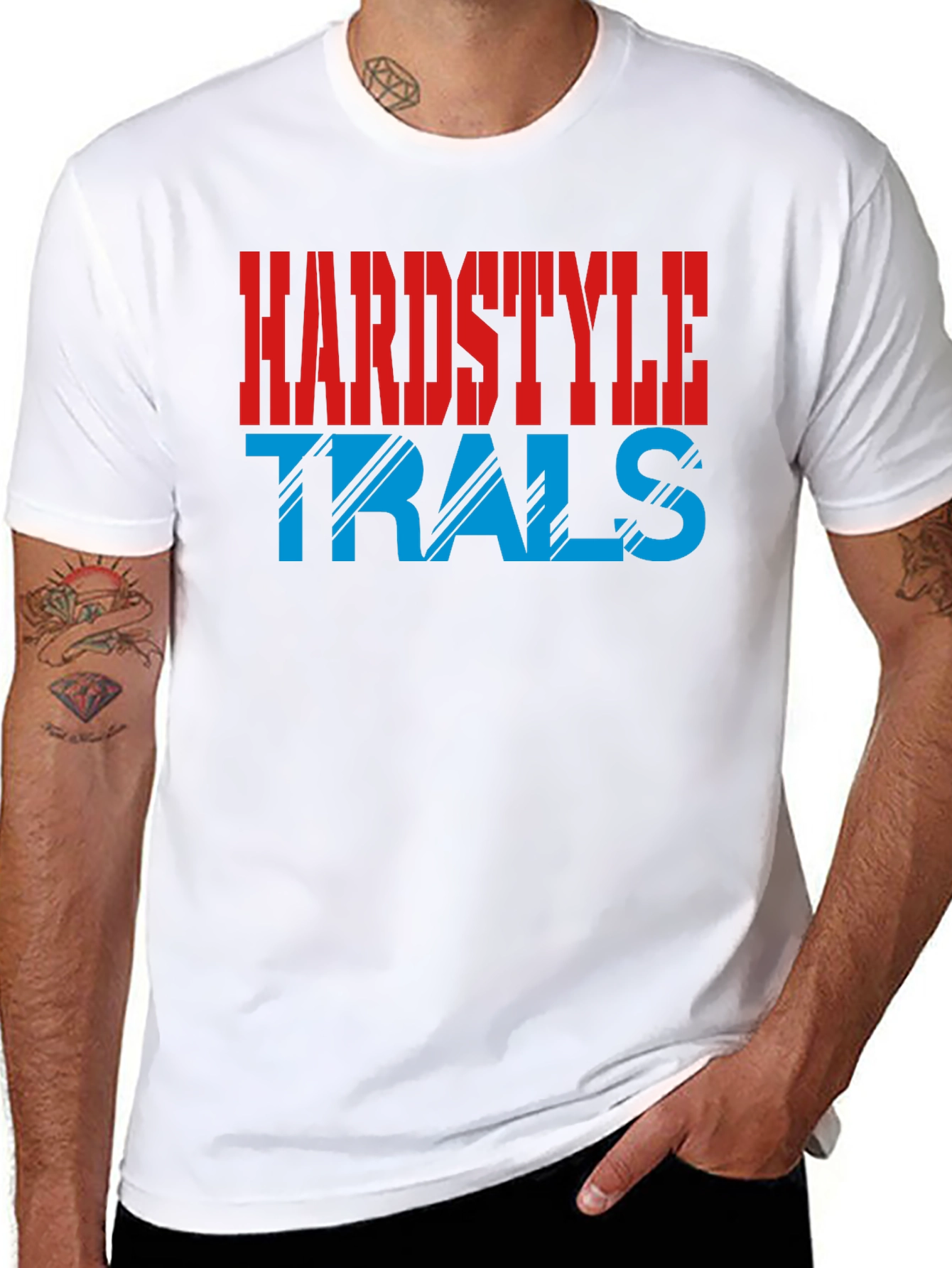 Hardstyle Trals Black Graphic Tee