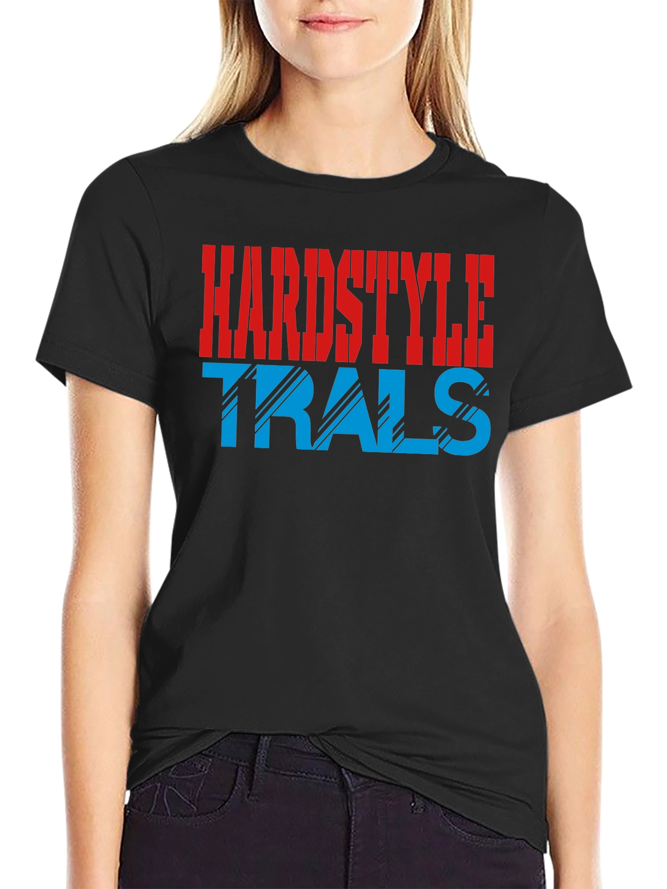 Hardstyle Trals Black Graphic Tee