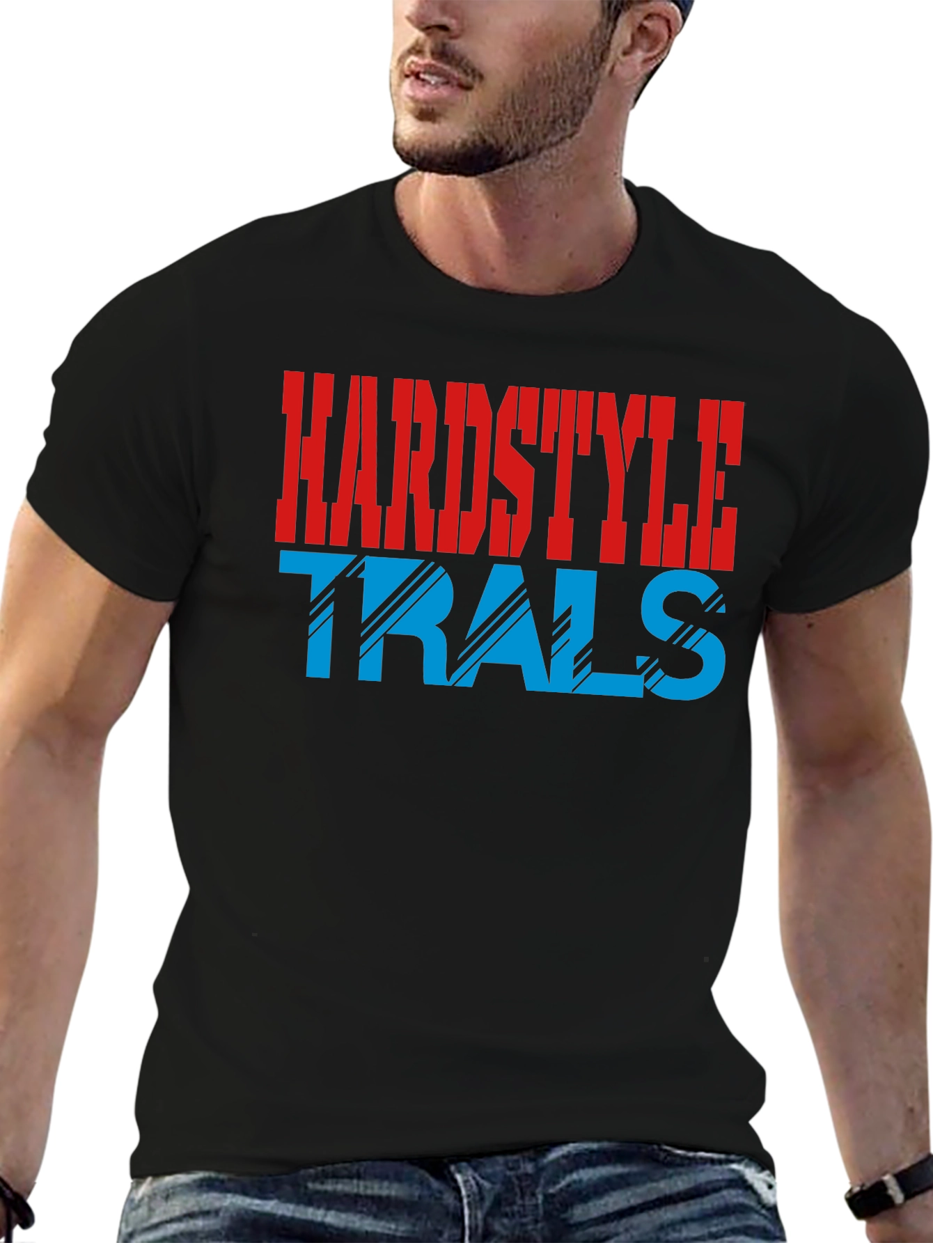 Hardstyle Trals Black Graphic Tee