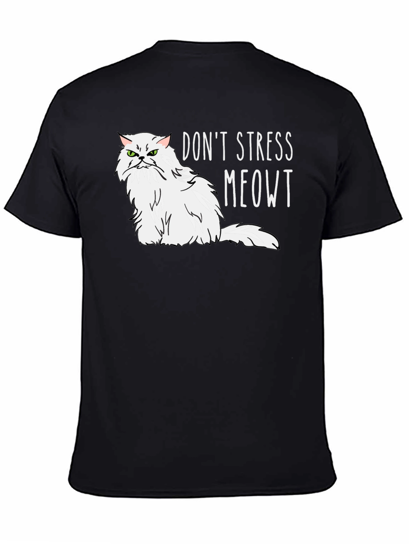 Dont Stress Meowt Cat Graphic T-Shirt