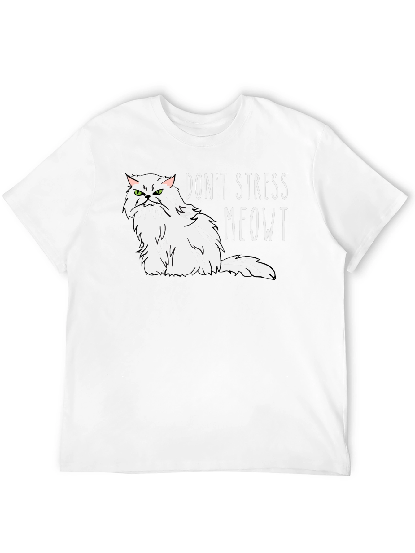 Dont Stress Meowt Cat Graphic T-Shirt