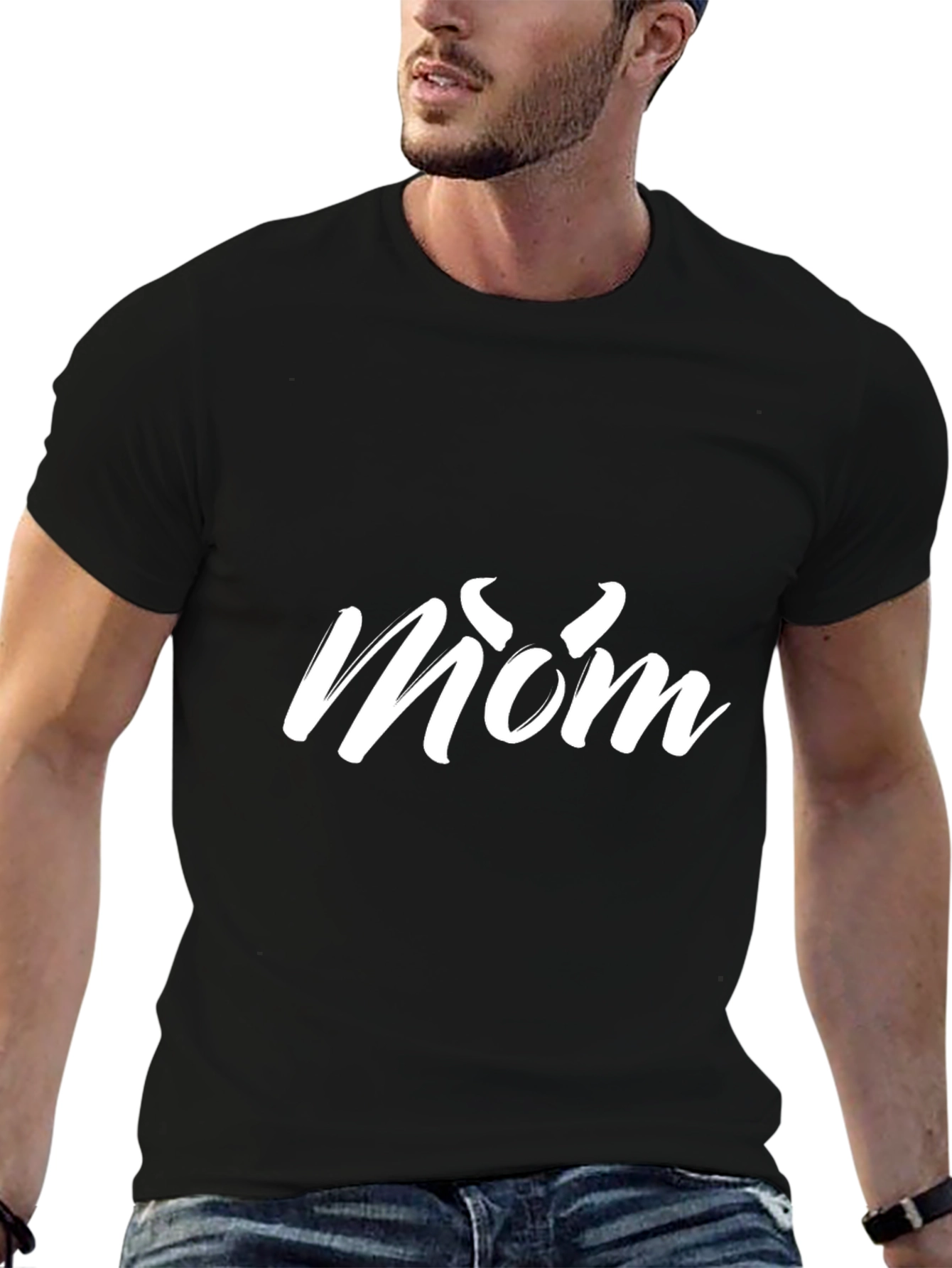 Stylish Black Mom Graphic Tee