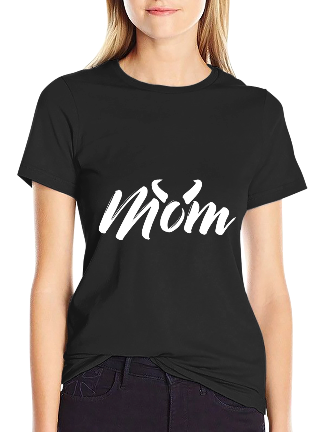 Stylish Black Mom Graphic Tee