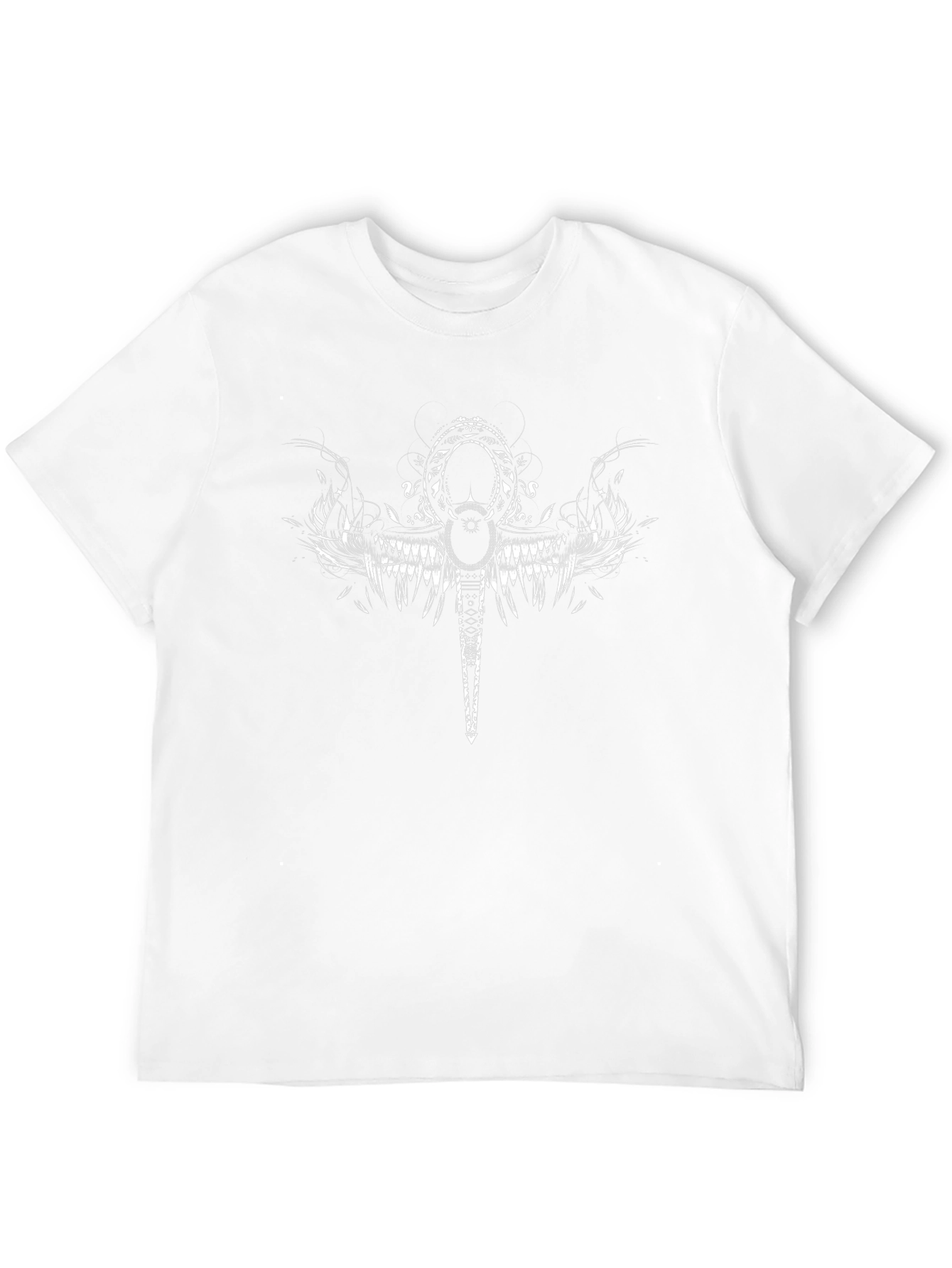 Edgy Ankh Graphic Tee - Dark Aesthetic Shirt