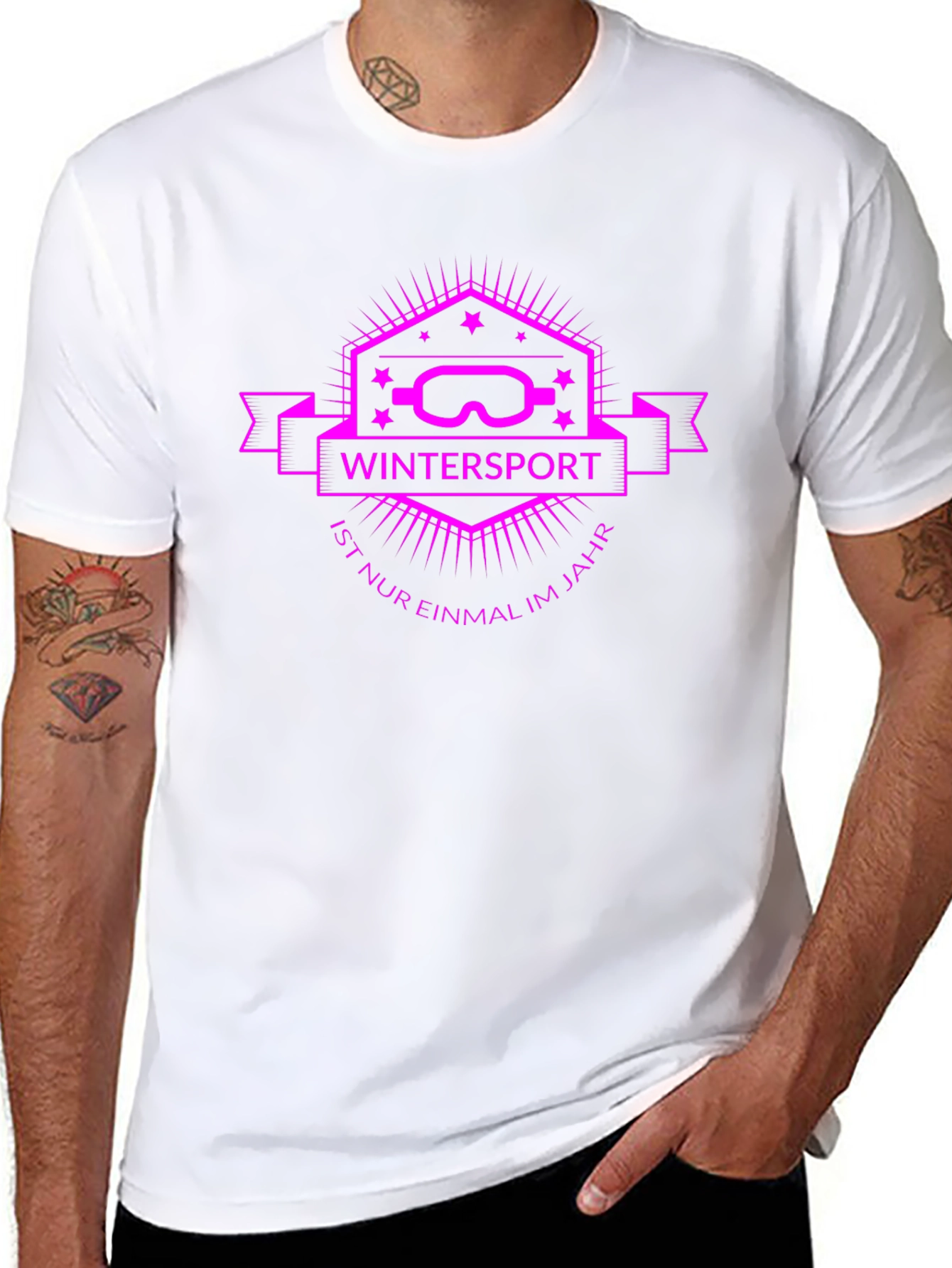 Wintersport Graphic Tee - Ski Goggles Design