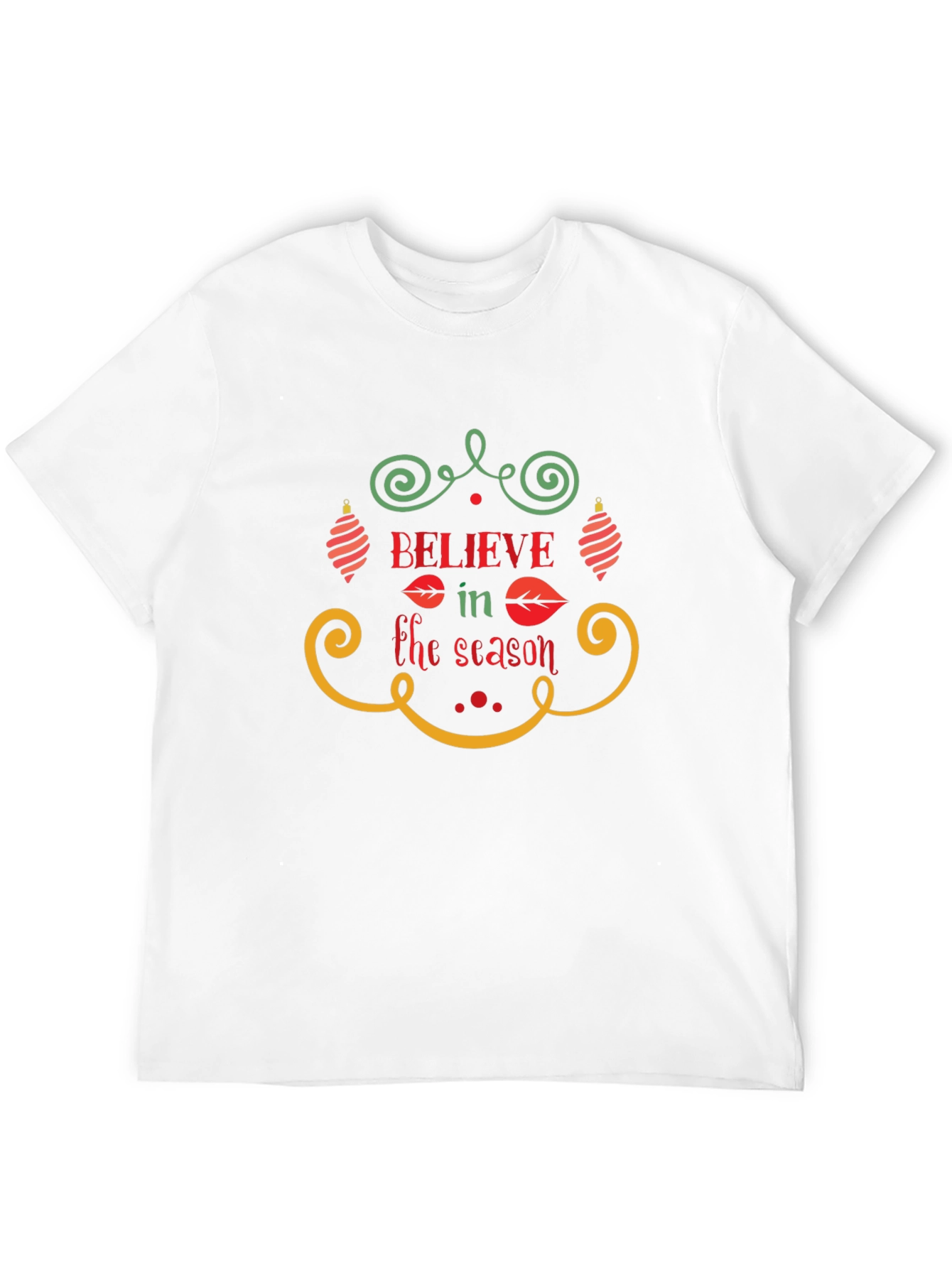 Believe in the Season Christmas Holiday Graphic T-Shirt