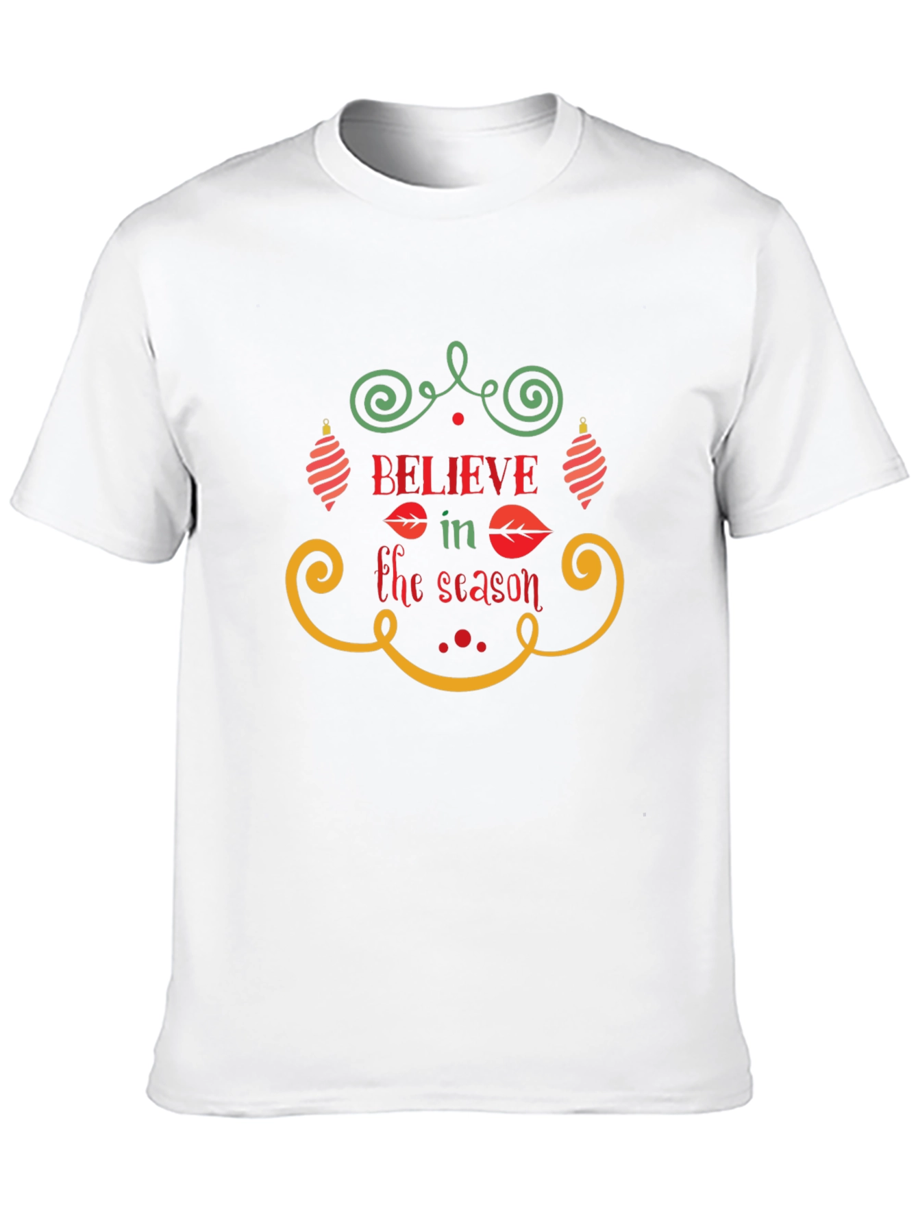 Believe in the Season Christmas Holiday Graphic T-Shirt