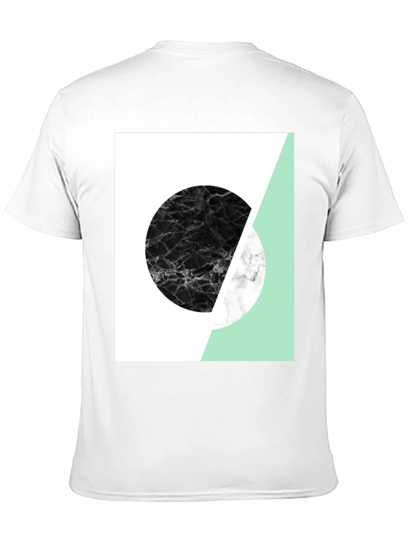 Abstract Graphic Print Tee - Modern Style