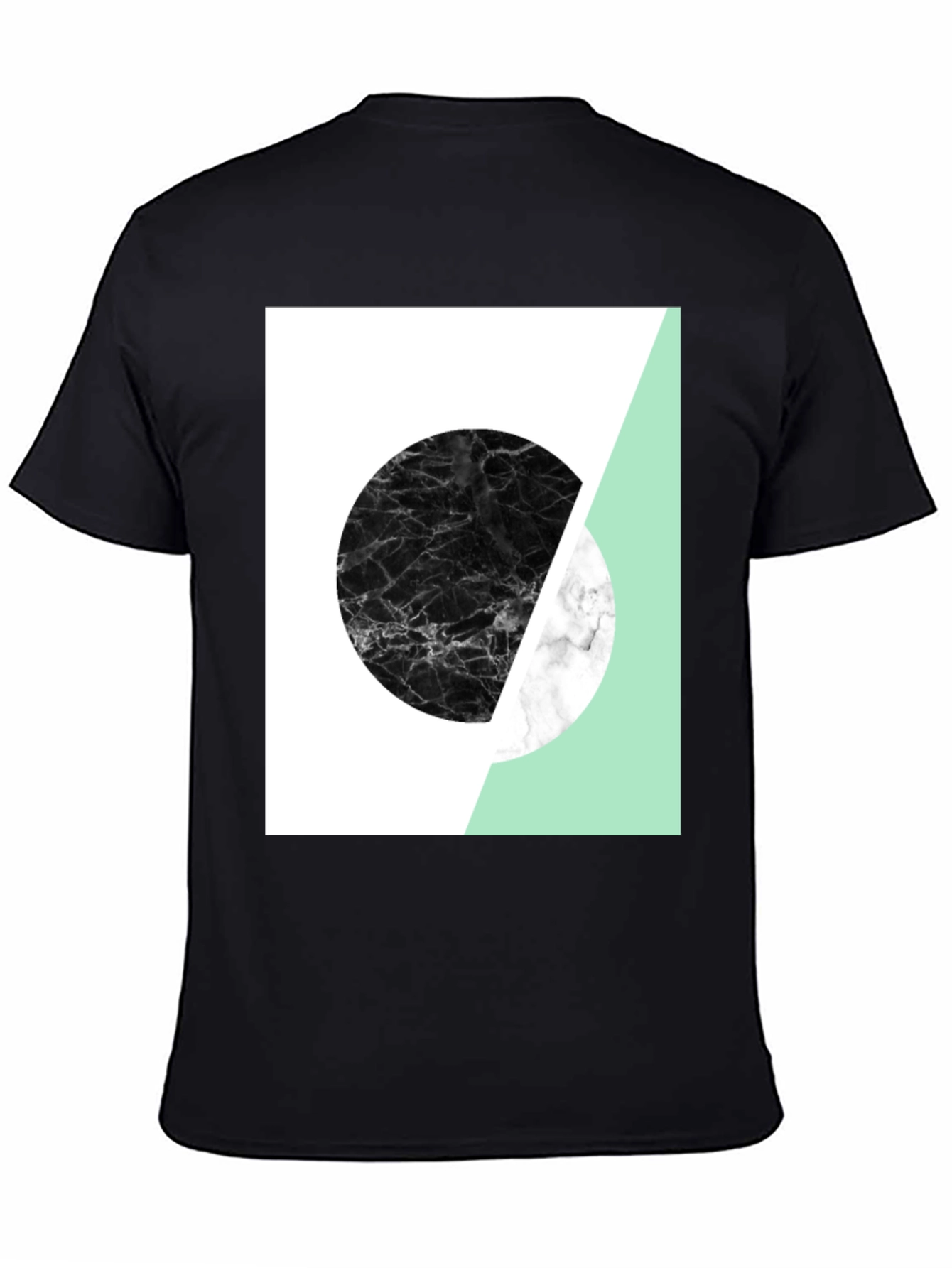 Abstract Graphic Print Tee - Modern Style