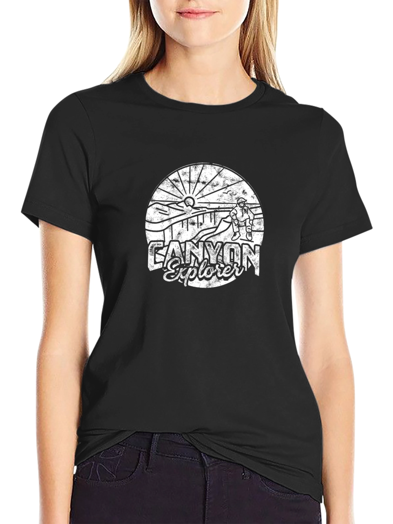 Canyon Explorer Graphic Tee - Black