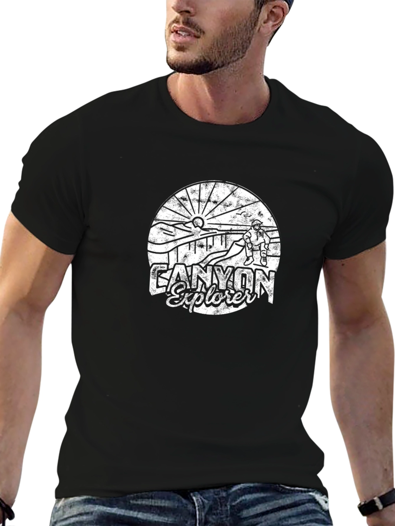 Canyon Explorer Graphic Tee - Black