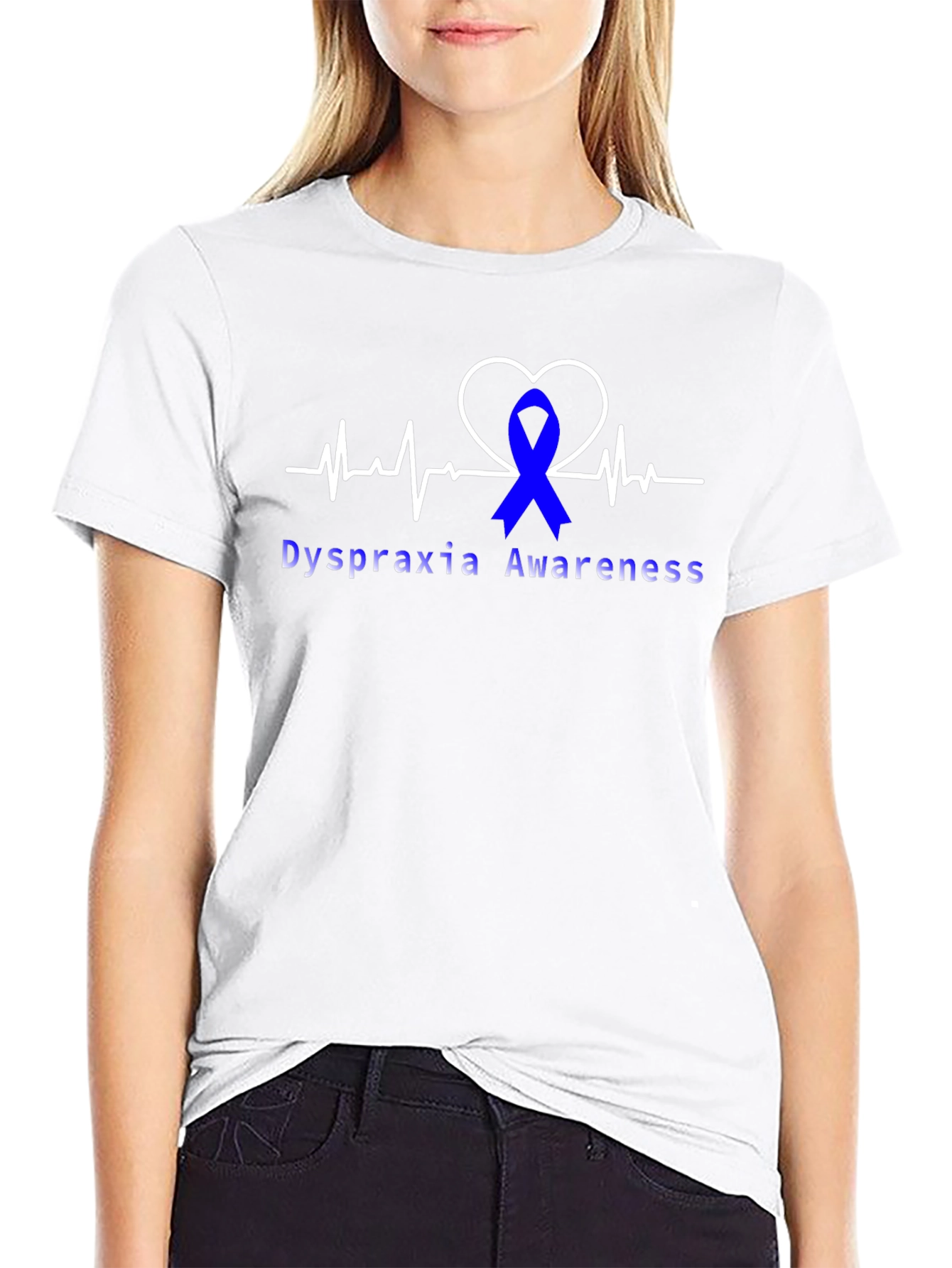 Dyspraxia Awareness Heartbeat T-Shirt