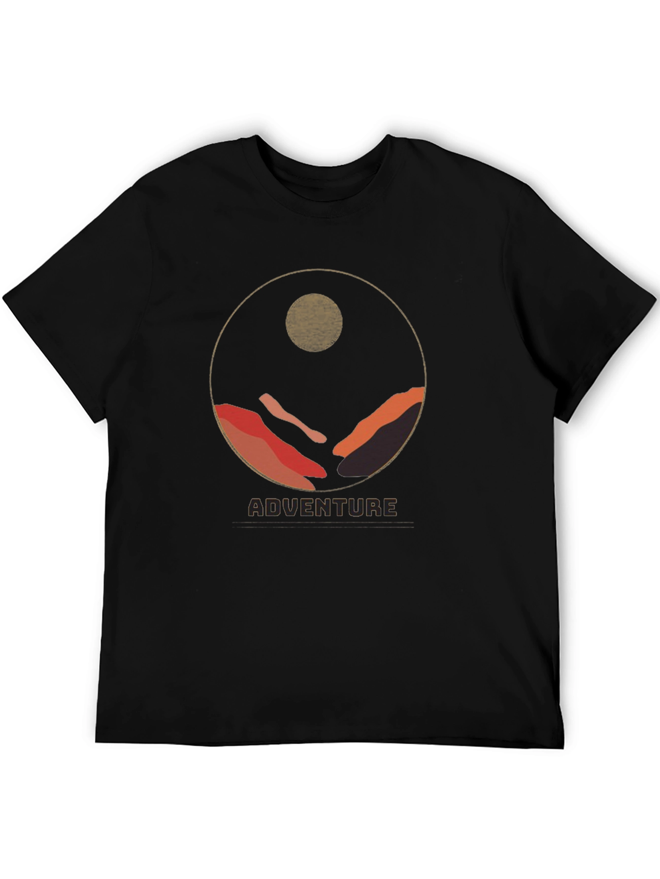 Adventure Graphic Tee - Mountain Circle Design