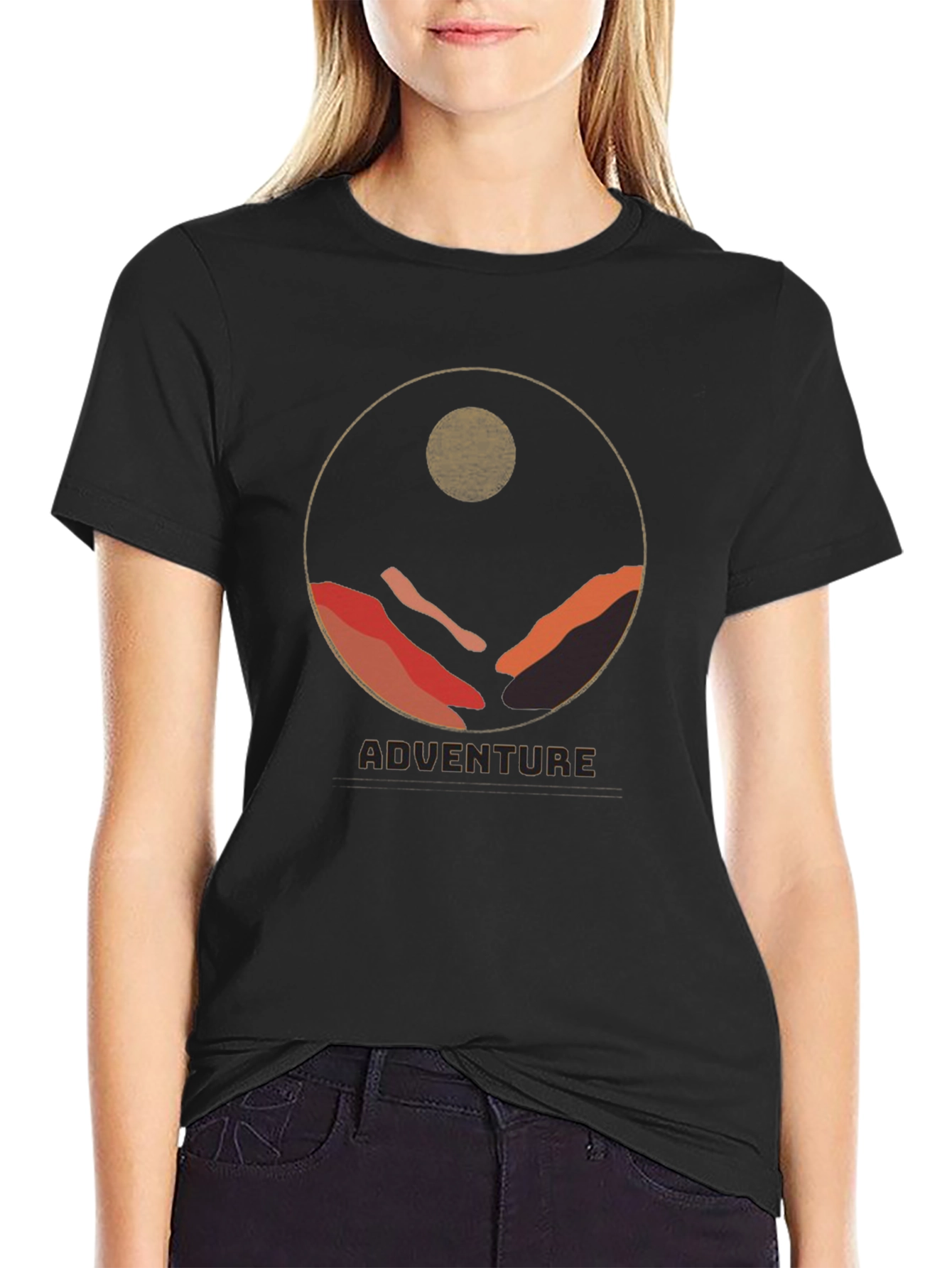 Adventure Graphic Tee - Mountain Circle Design