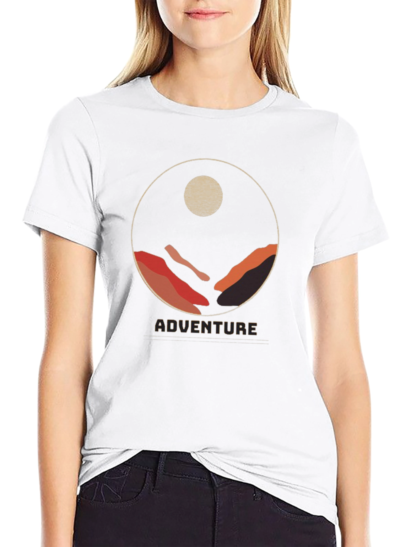 Adventure Graphic Tee - Mountain Circle Design