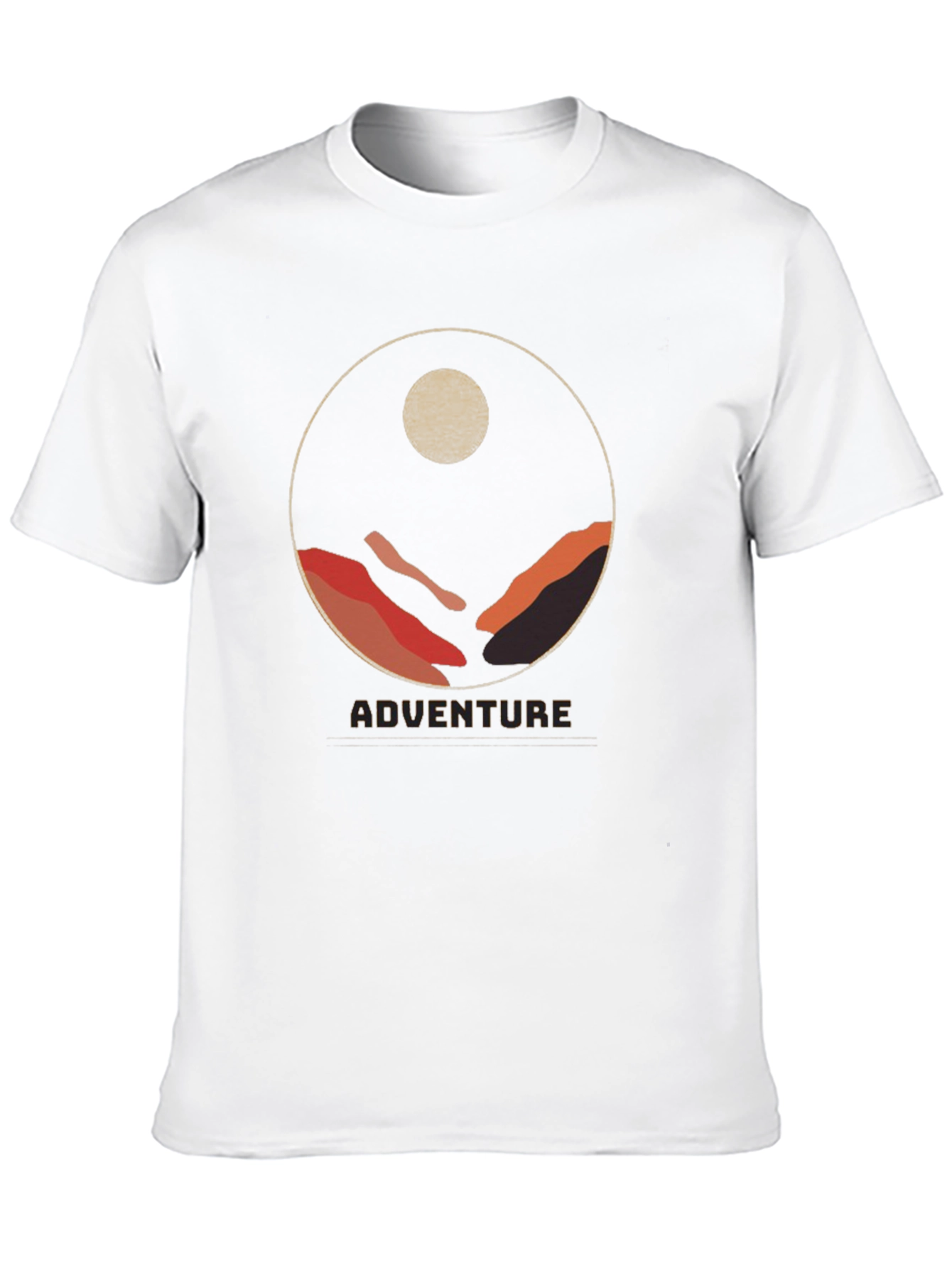 Adventure Graphic Tee - Mountain Circle Design