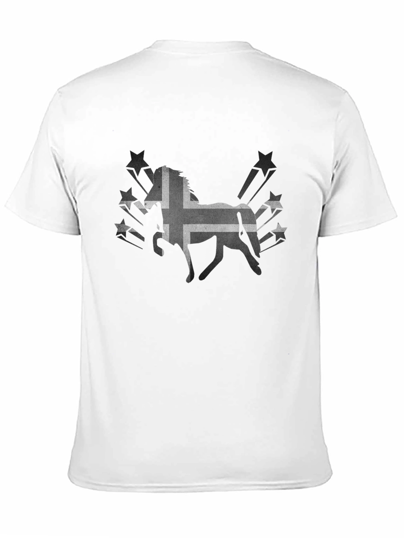 Icelandic Horse Tee - Black Graphic T-Shirt