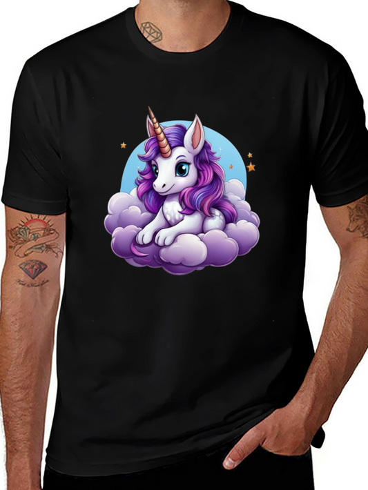 Unicorn Cloud Graphic Tee - Fantasy T-Shirt