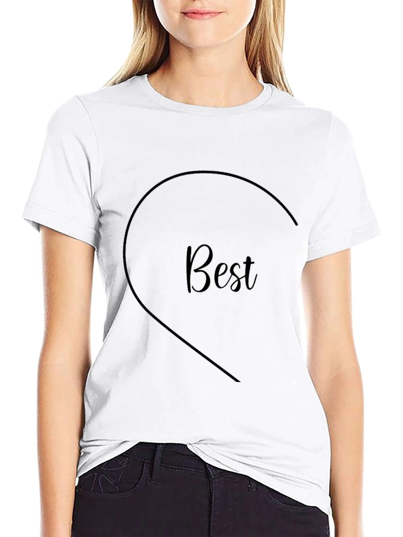 Best Friends Matching Shirt - Half Heart