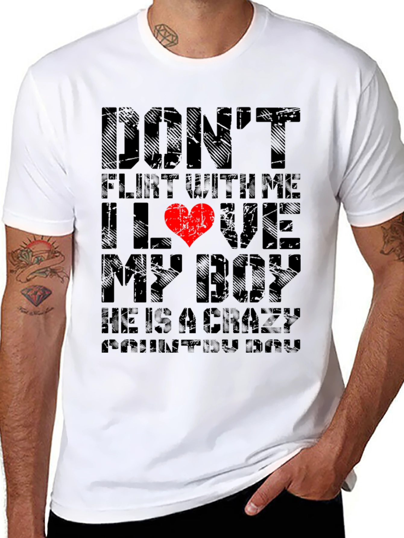 Dont Flirt With Me I Love My Boy T-Shirt