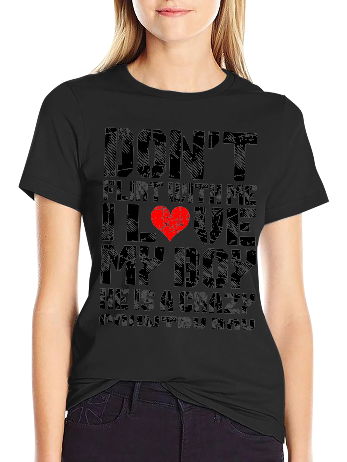 Dont Flirt With Me I Love My Boy T-Shirt