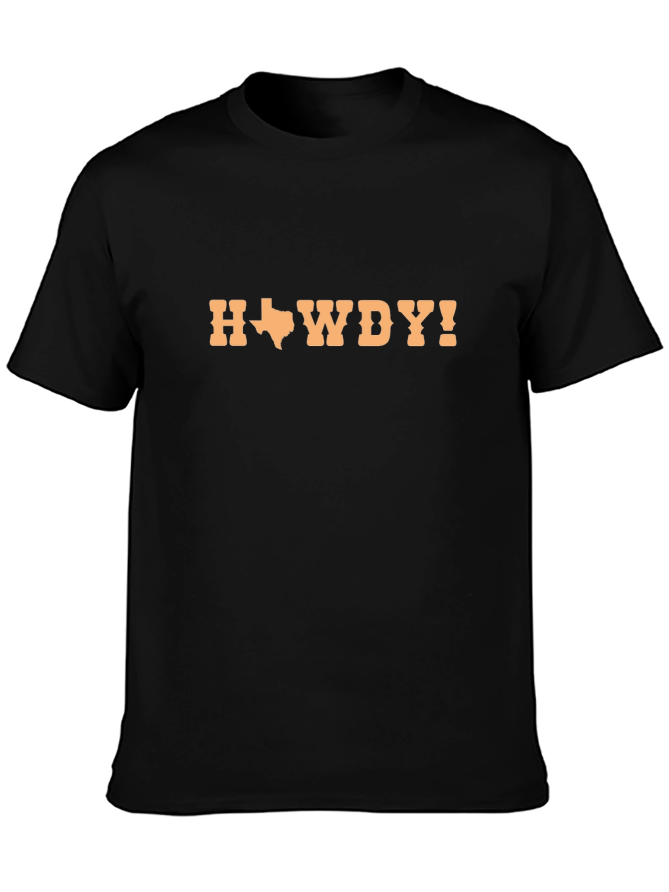 Texas Howdy Yall Mens Black T-Shirt