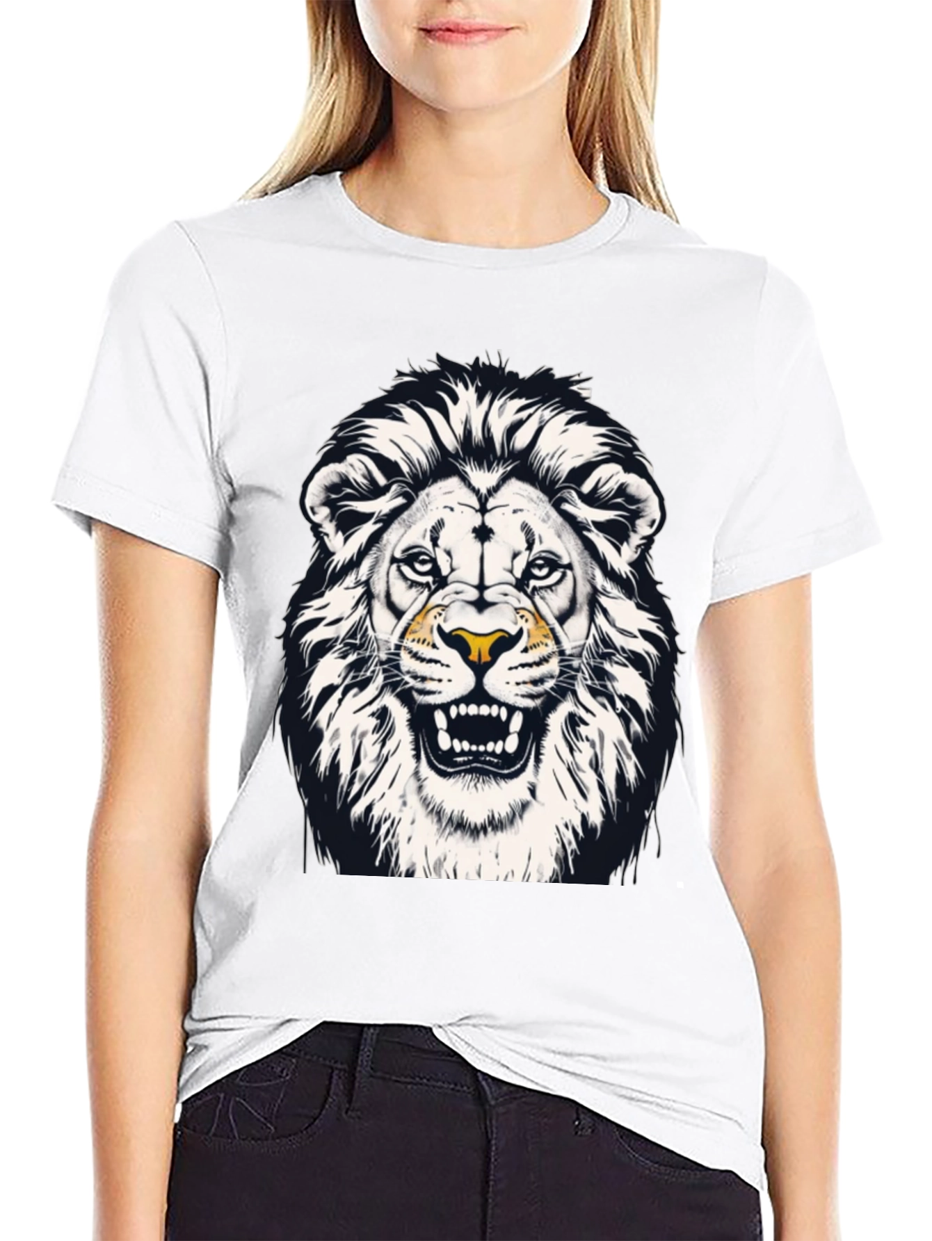 Lion Graphic Black T-Shirt - Mens Fashion Tee