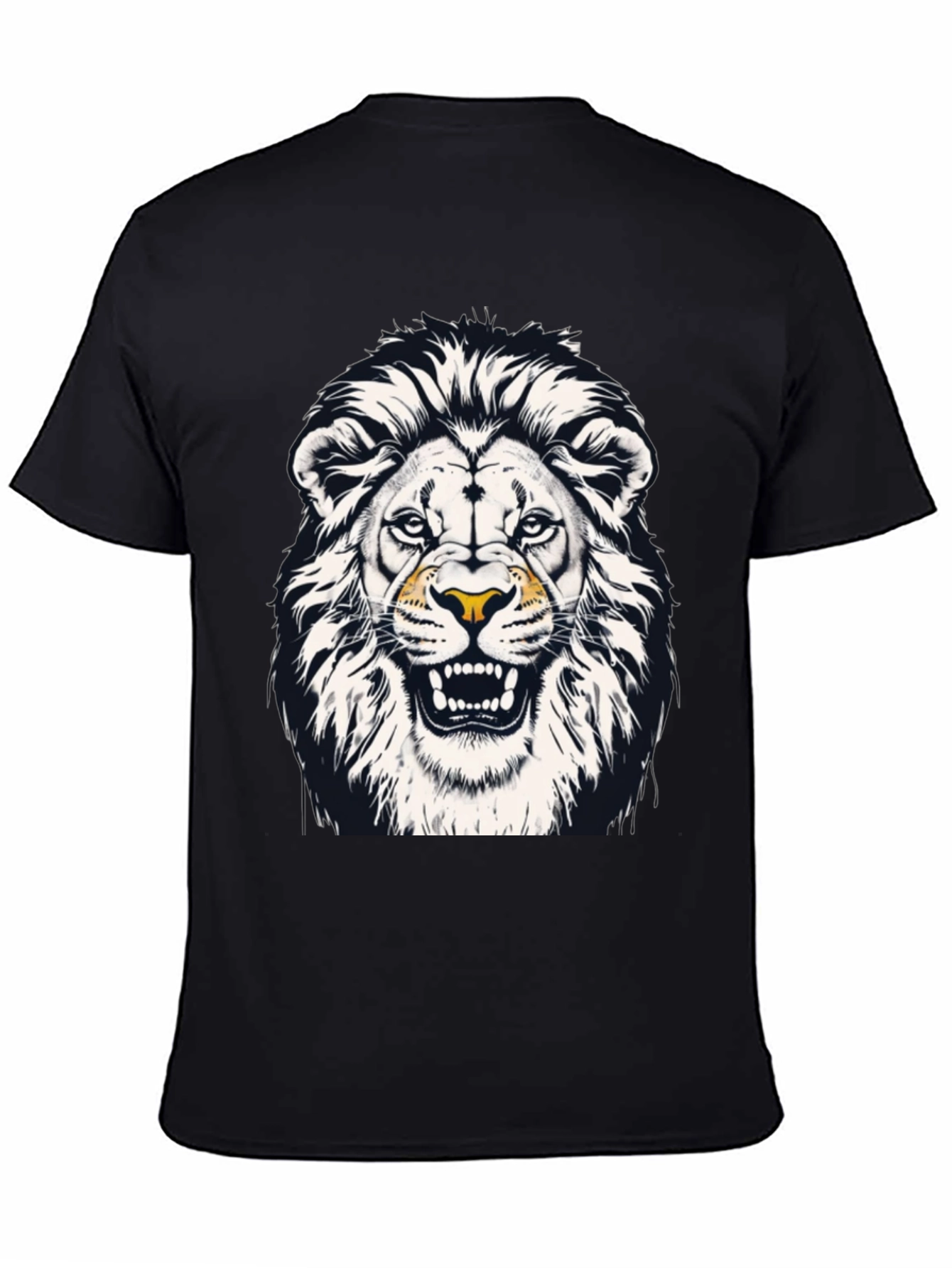 Lion Graphic Black T-Shirt - Mens Fashion Tee