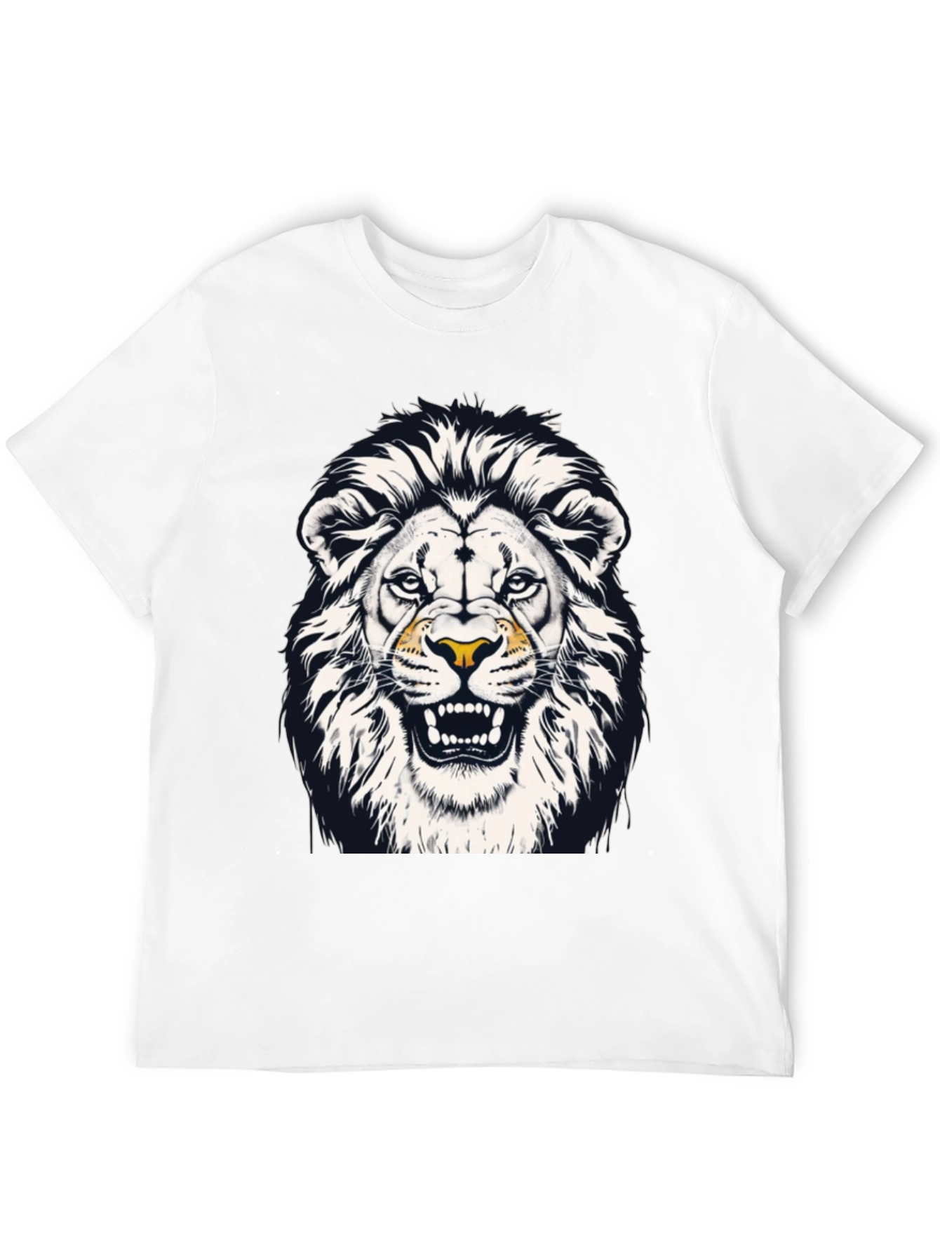 Lion Graphic Black T-Shirt - Mens Fashion Tee