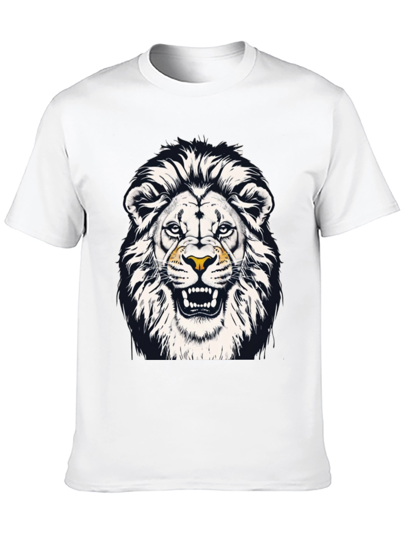 Lion Graphic Black T-Shirt - Mens Fashion Tee