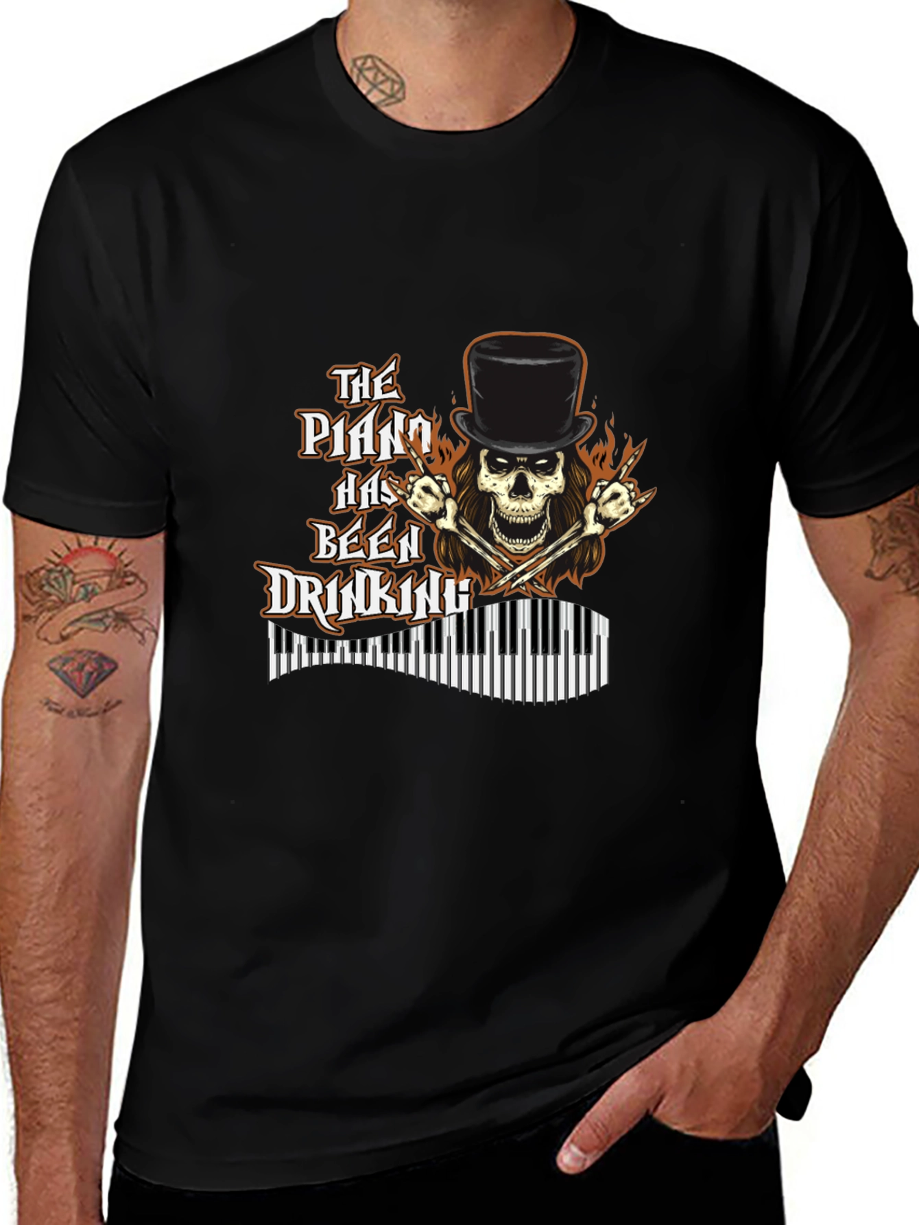 The Piano Has Been Drinking Graphic T-Shirt