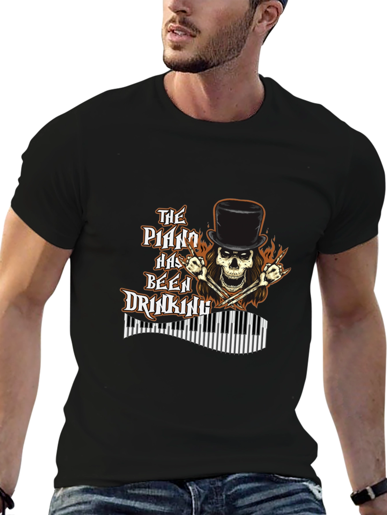 The Piano Has Been Drinking Graphic T-Shirt