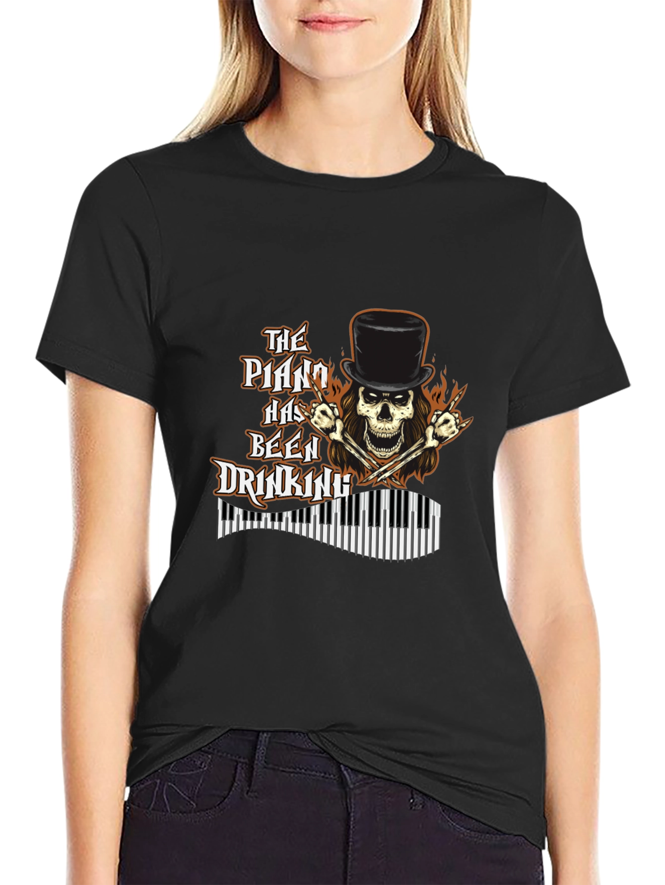 The Piano Has Been Drinking Graphic T-Shirt