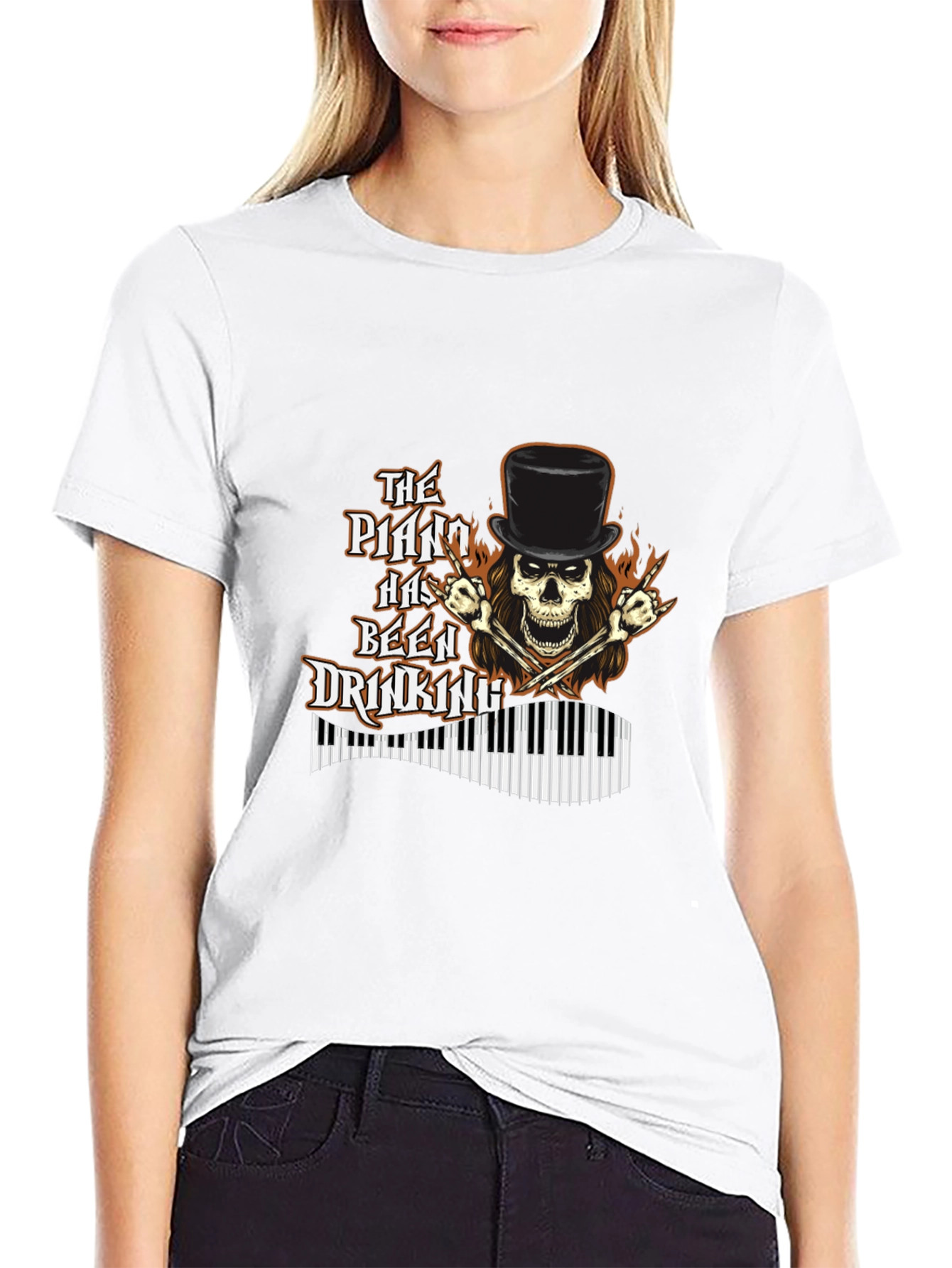 The Piano Has Been Drinking Graphic T-Shirt