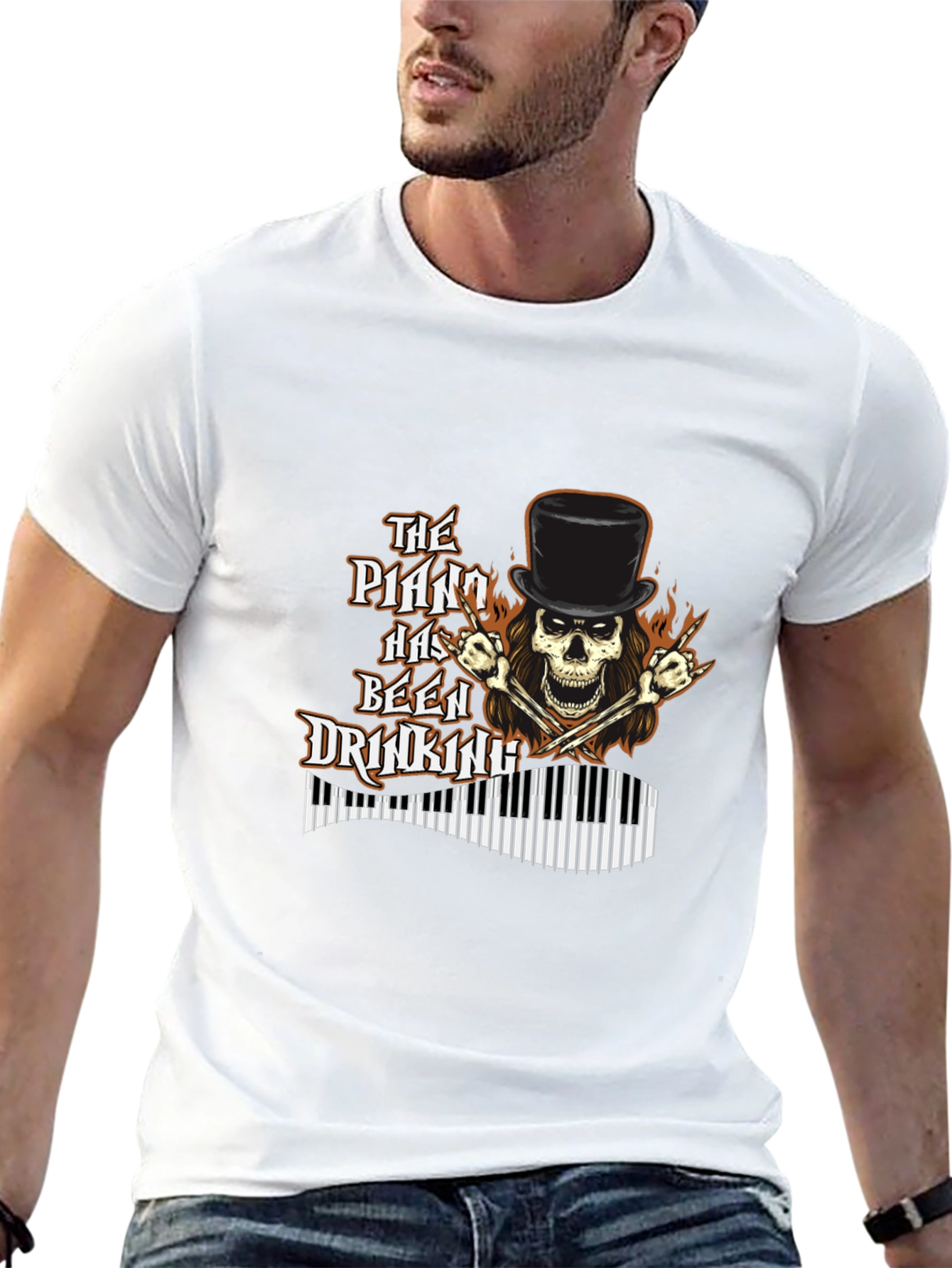 The Piano Has Been Drinking Graphic T-Shirt