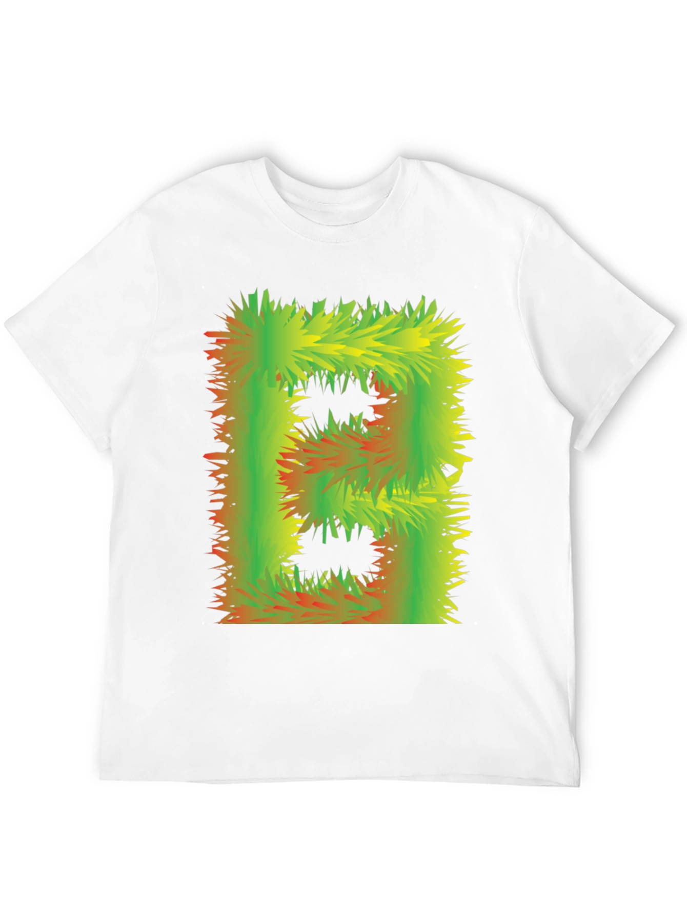Abstract Furry Letter T-Shirt